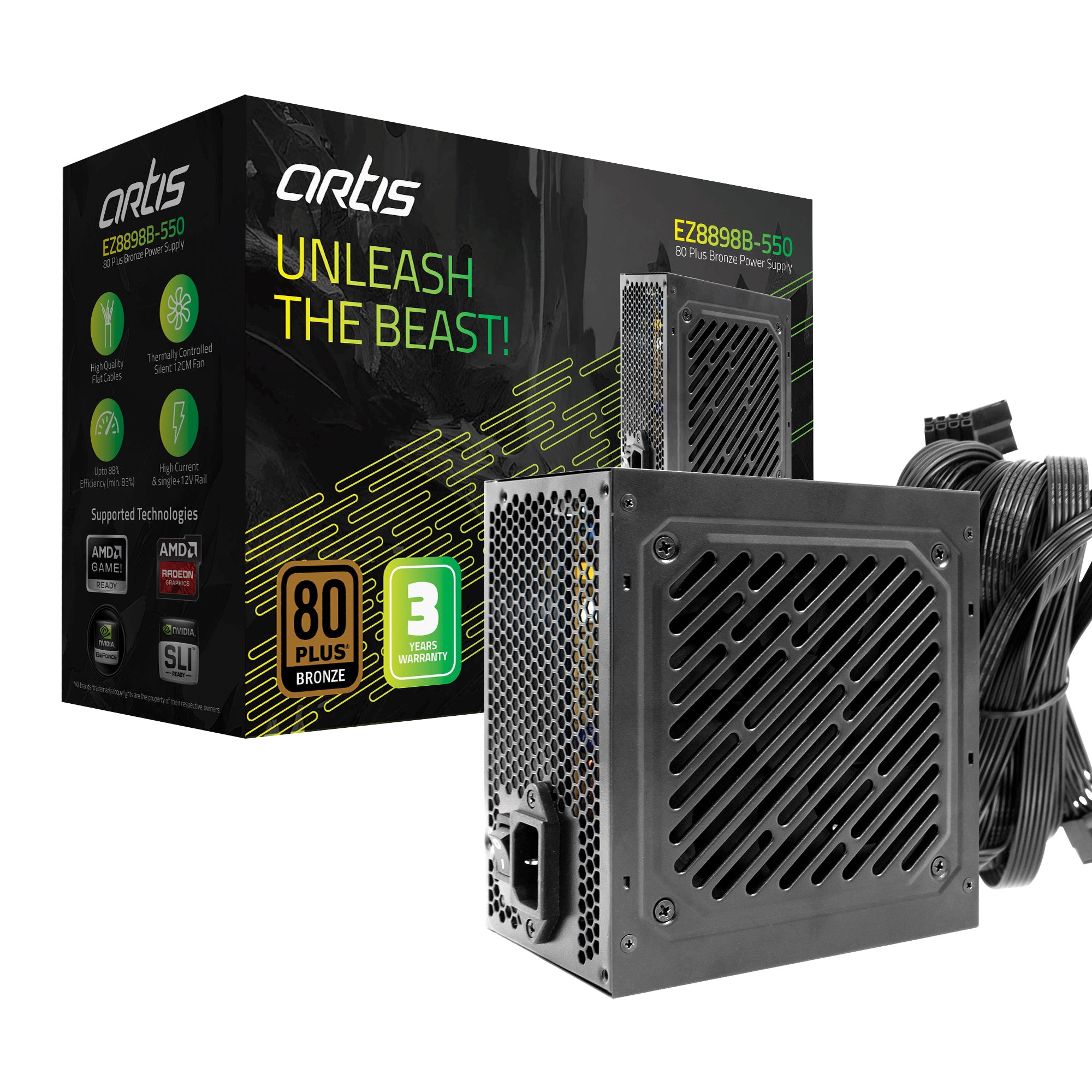 EZ8898B-550 80 Plus Bronze PSU