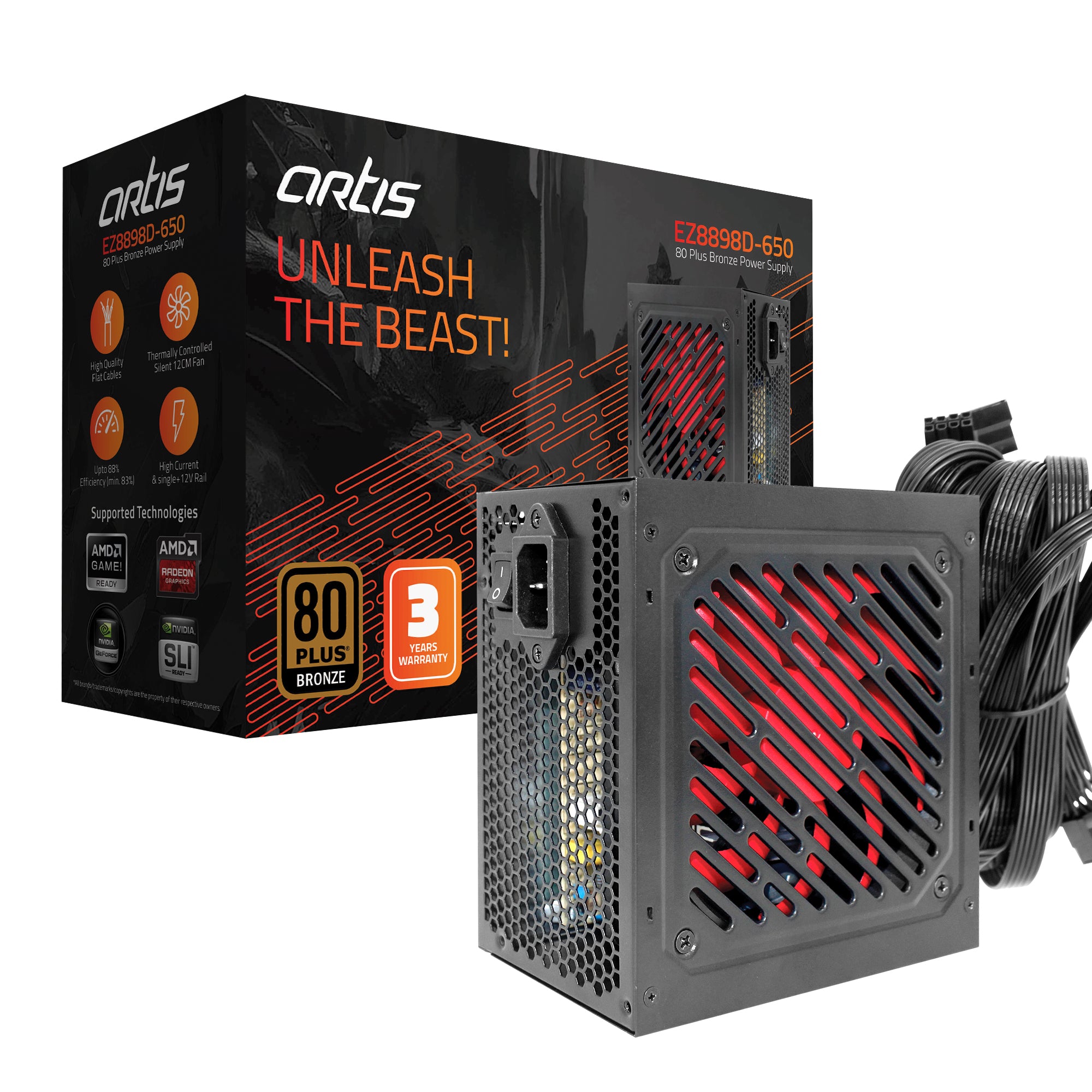 EZ8898D-650 80 Plus Bronze PSU