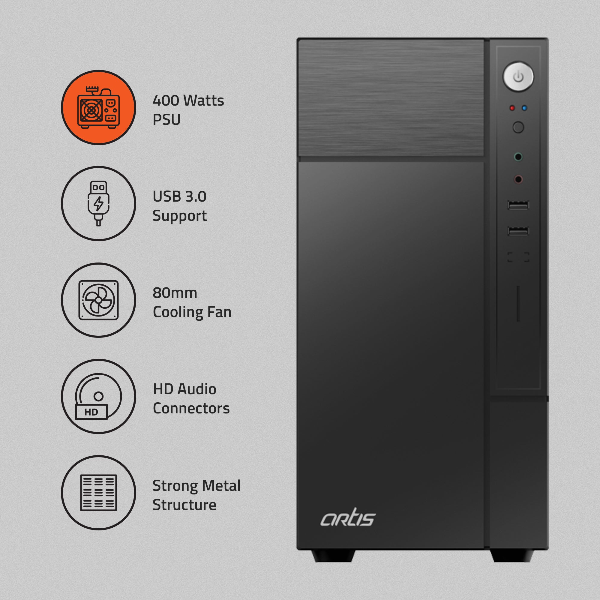 2220 3.0 C Micro ATX PC Cabinet