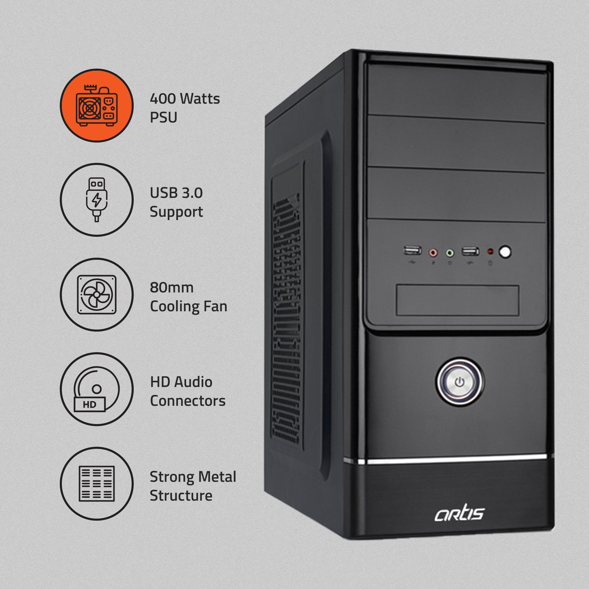 Spirit 3.0 Micro ATX PC Cabinet