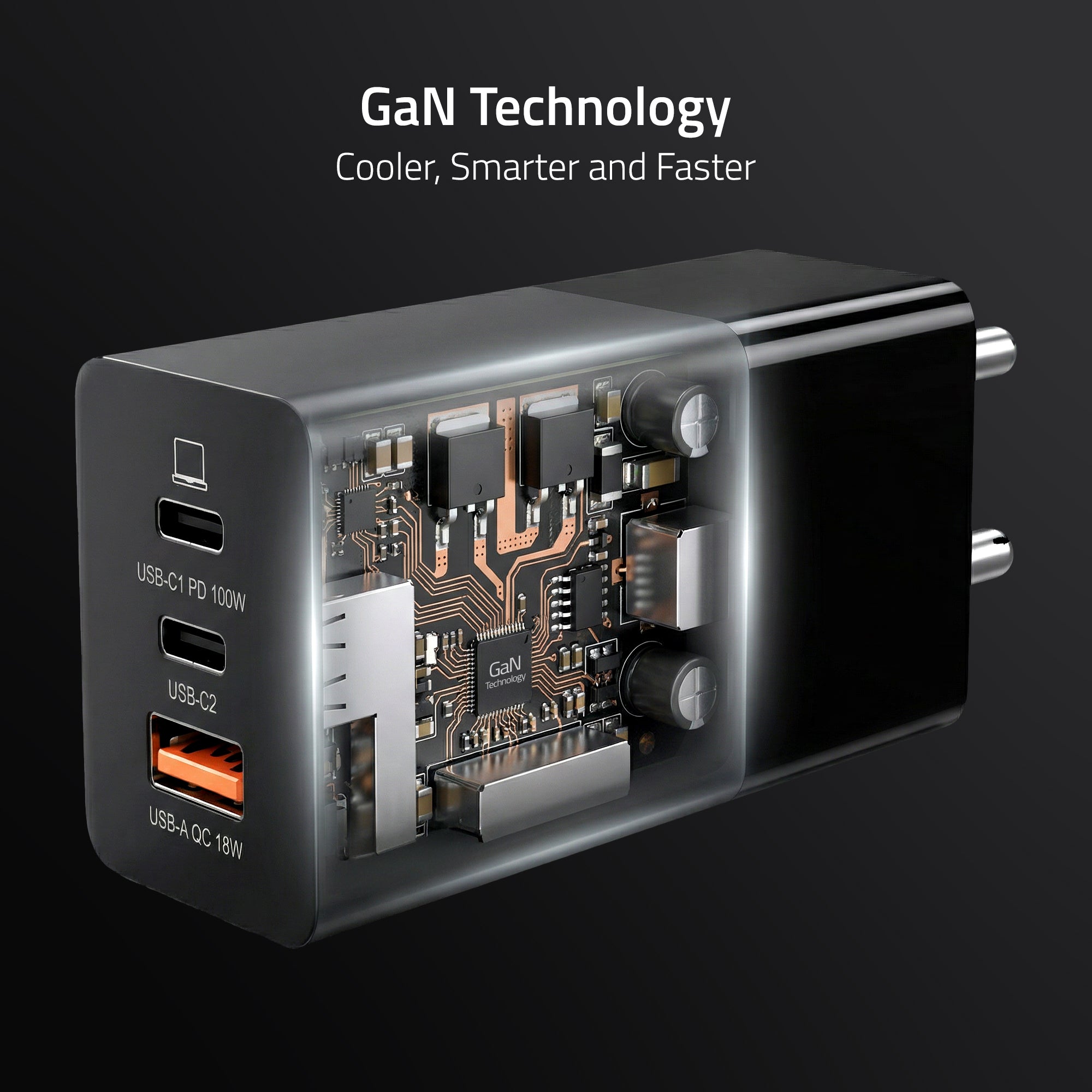 AR-100W -GaN Laptop Adapter