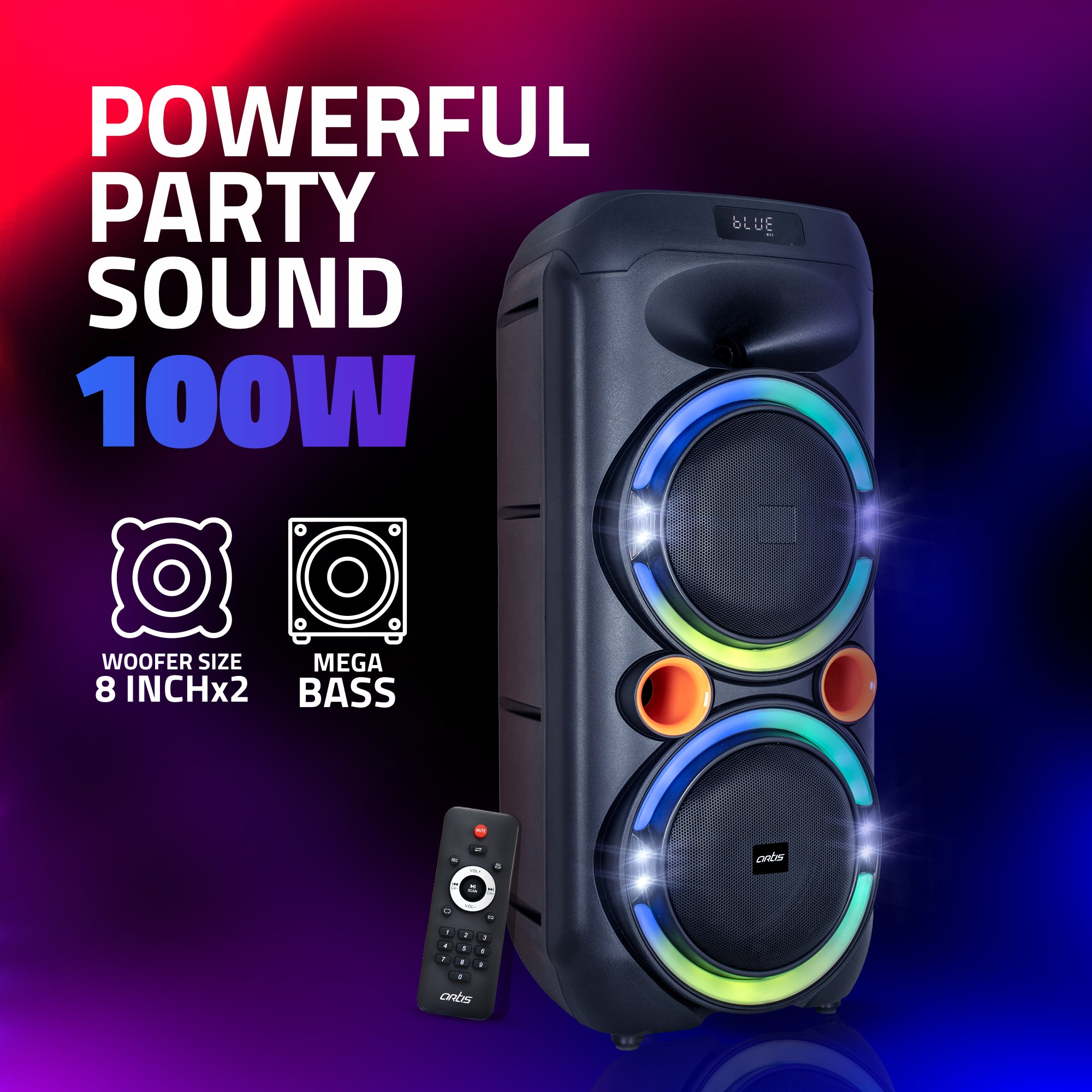 Party 208 Wireless Bluetooth Party Speaker