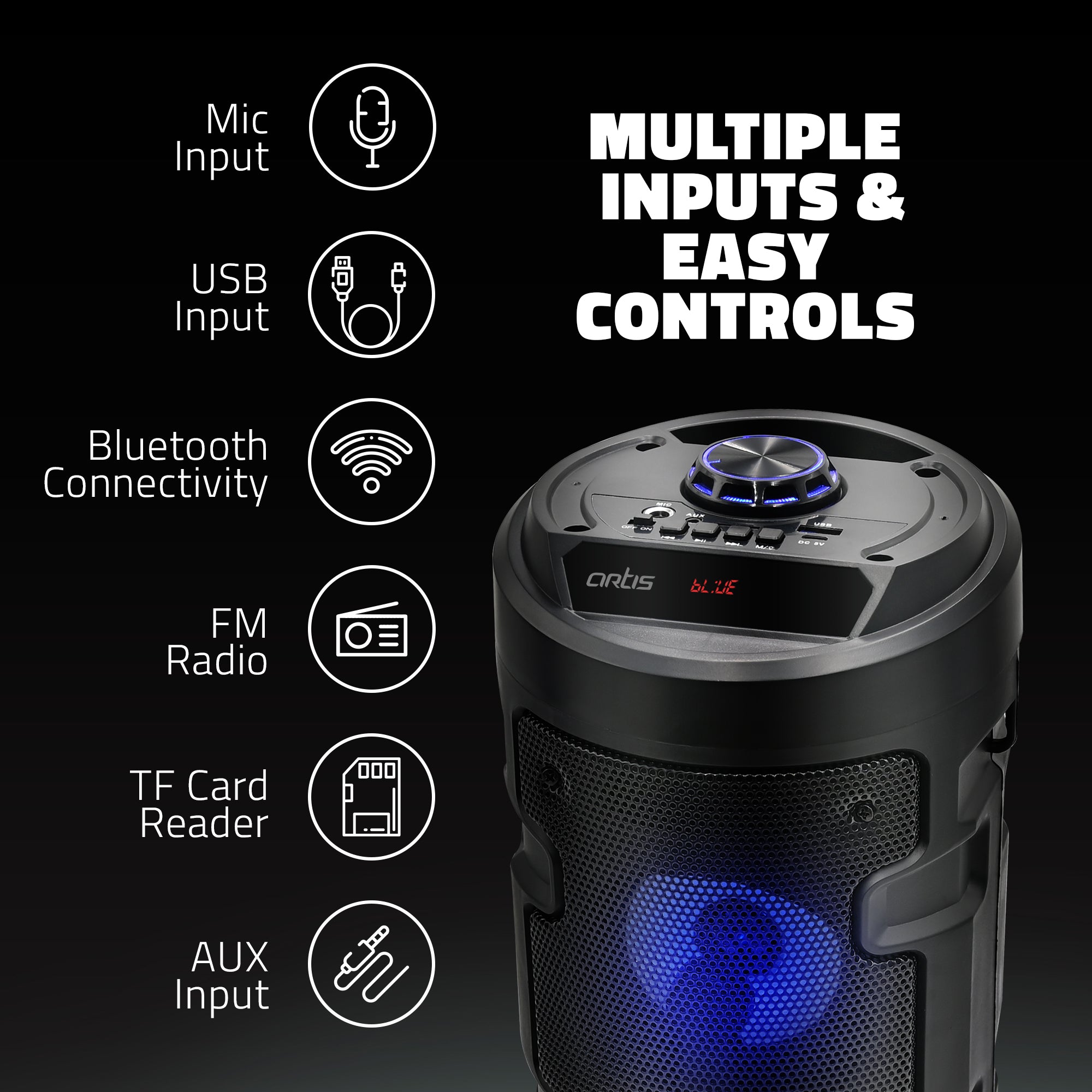 MS301 Bluetooth Party Speaker