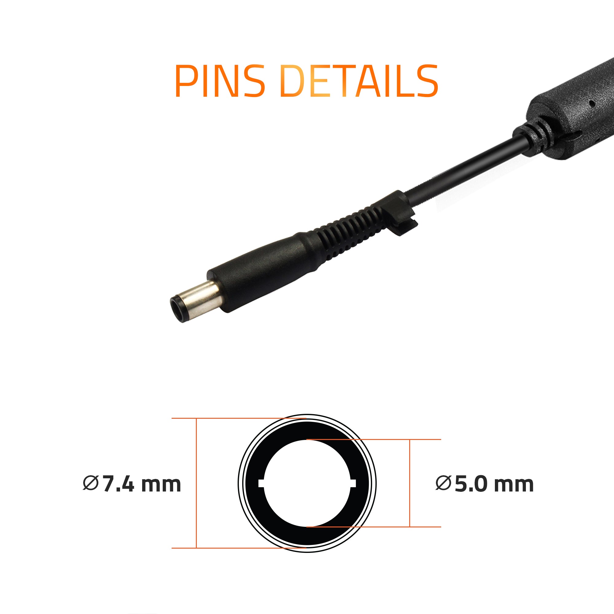 AR0505 (N) 65Watt Laptop Charger/Adapter with Power Cord Compatible with HP Laptops (19.5V/3.3A, Pin: 7.4mm x 5.0mm)