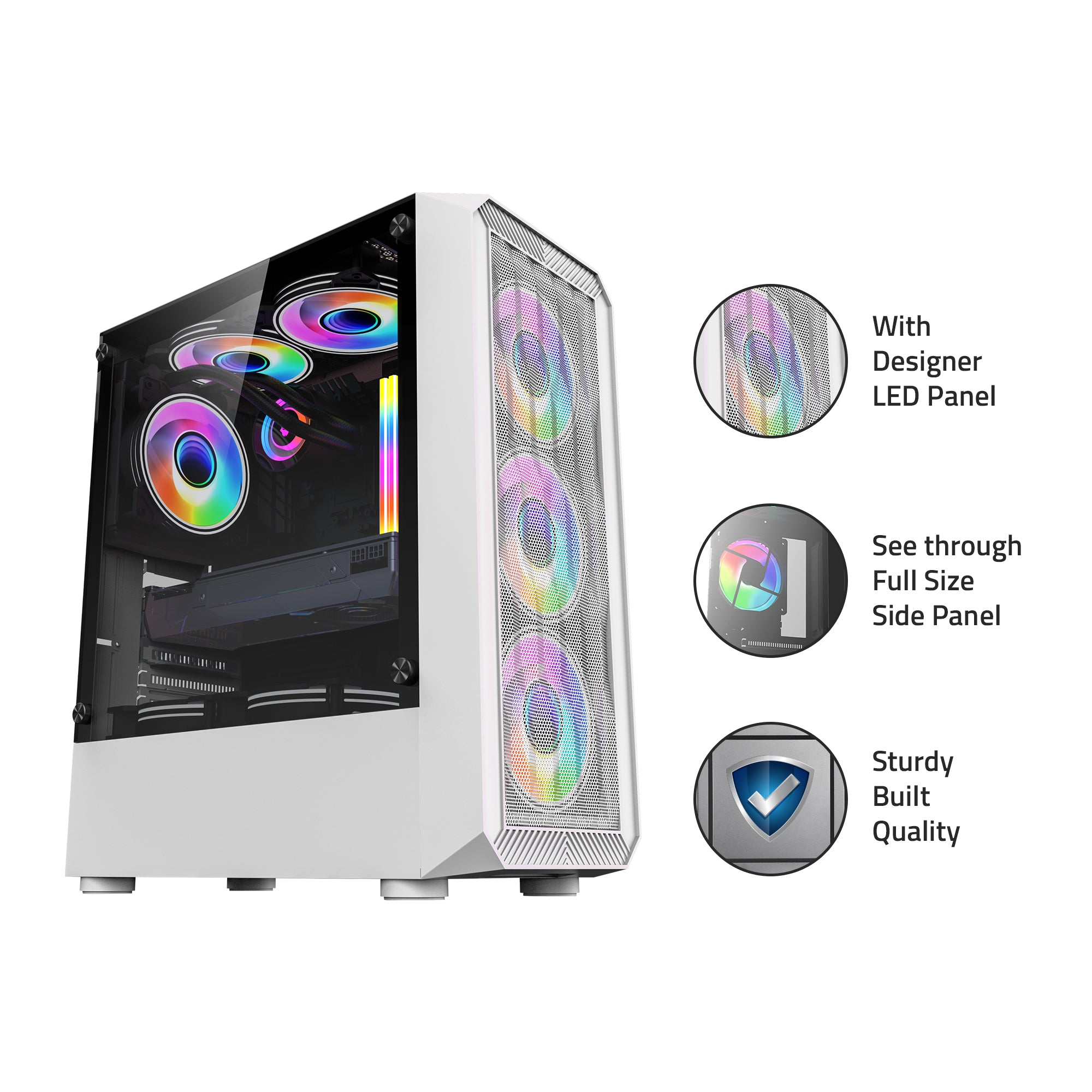 G8322W Computer Gaming Cabinet