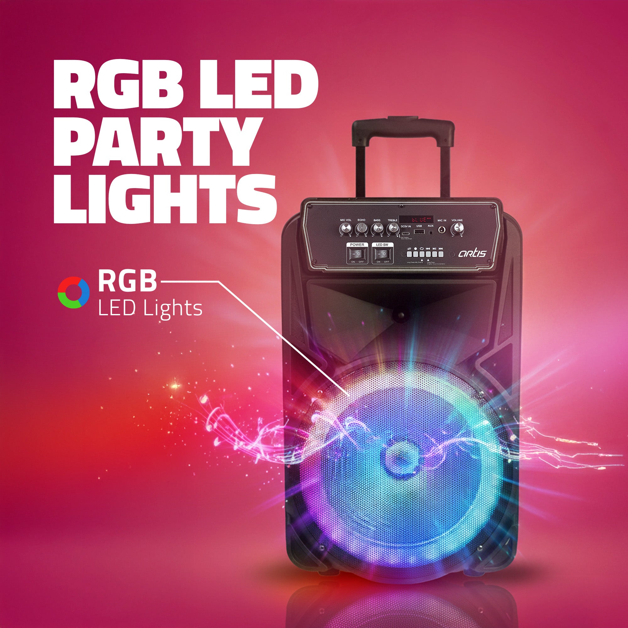 Rockstar 1112 Wireless Bluetooth Trolly Speaker