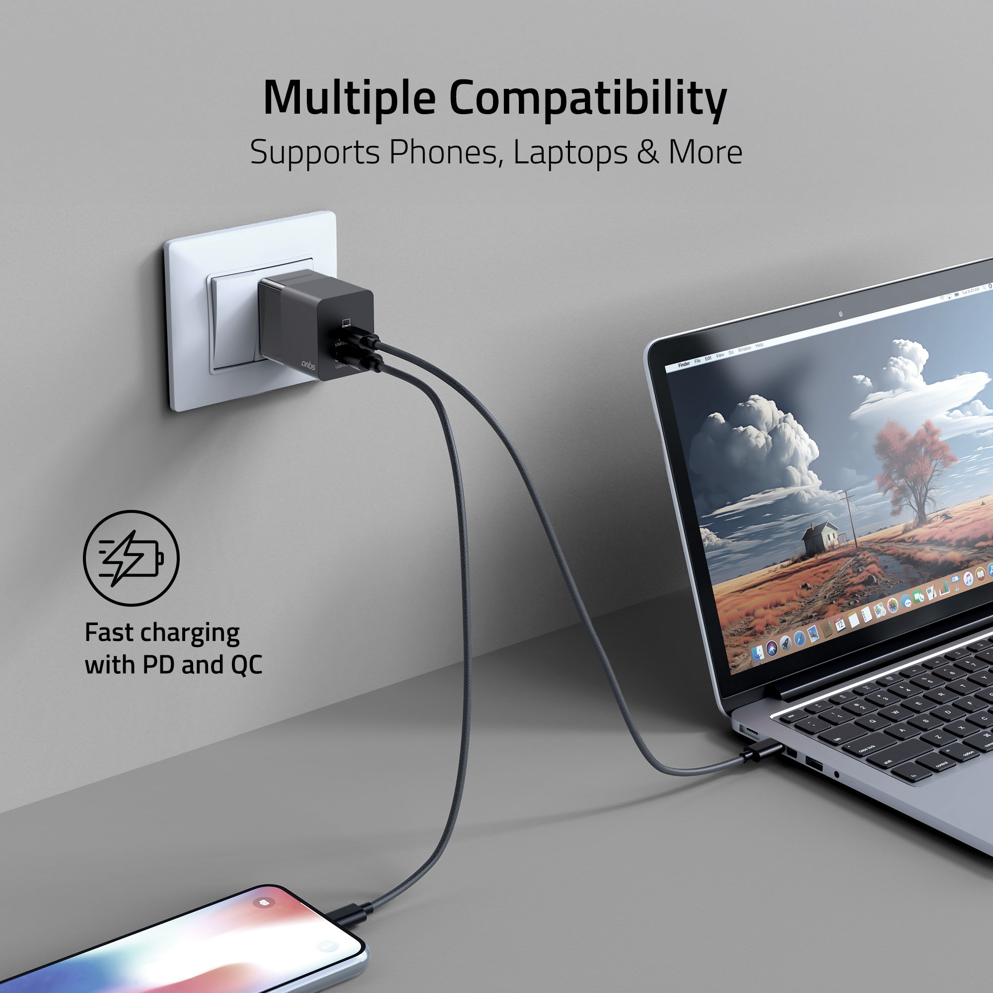 45 Watt GaN Laptop Adapter