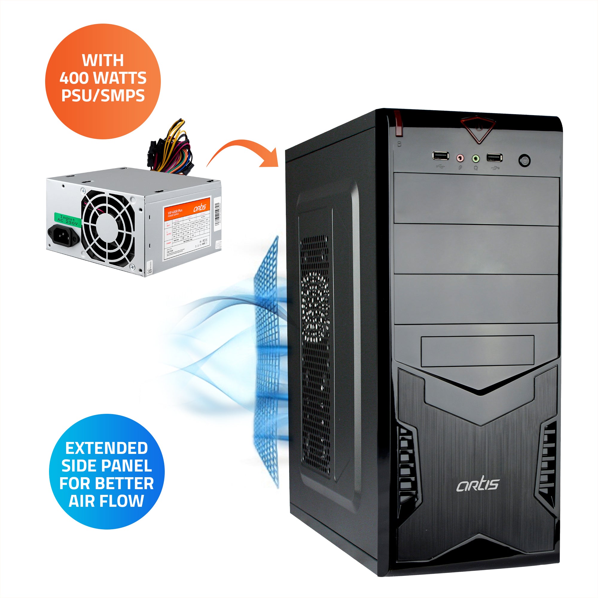 Spark 2.0 ATX/Micro ATX PC Cabinet