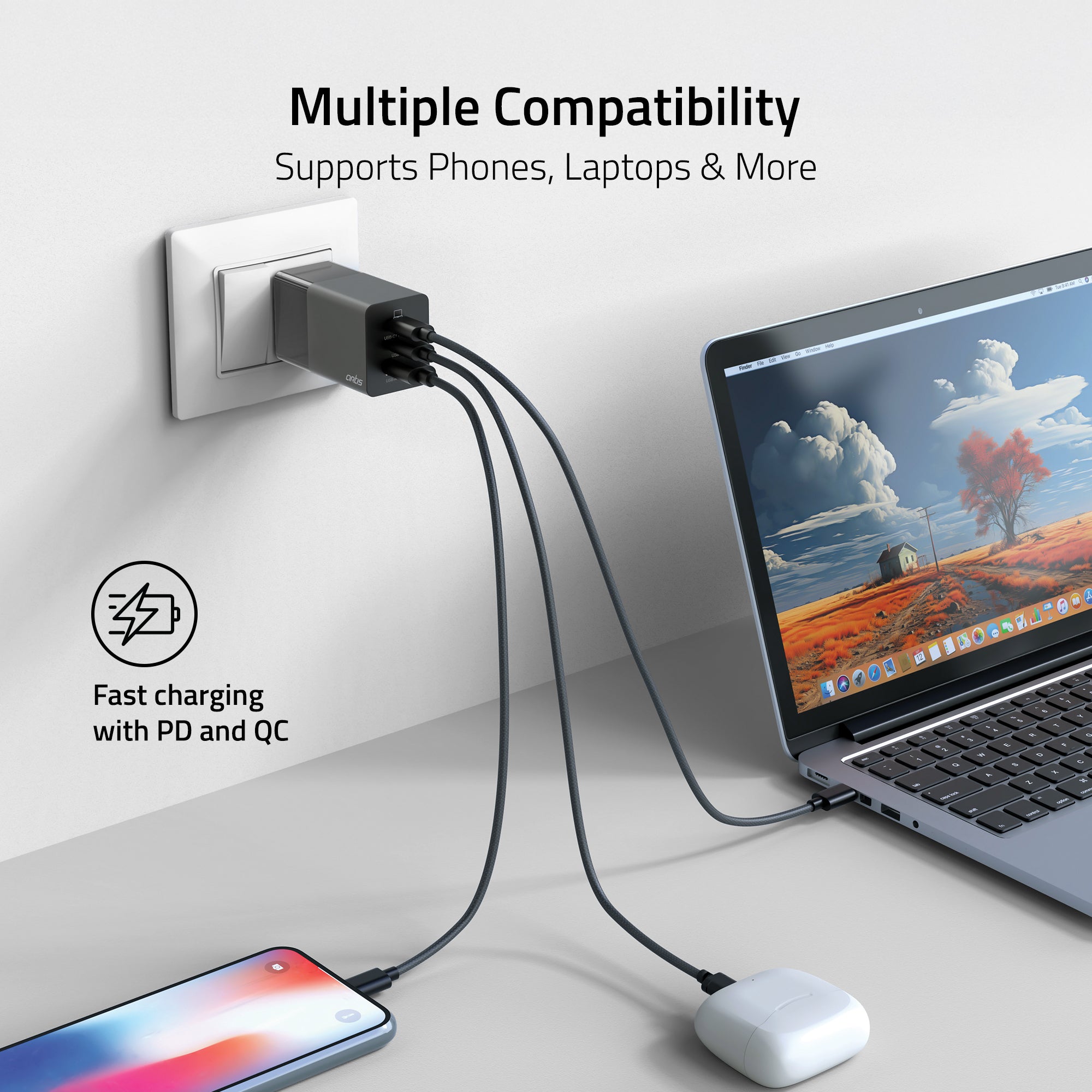 65 Watt GaN Laptop Adapter