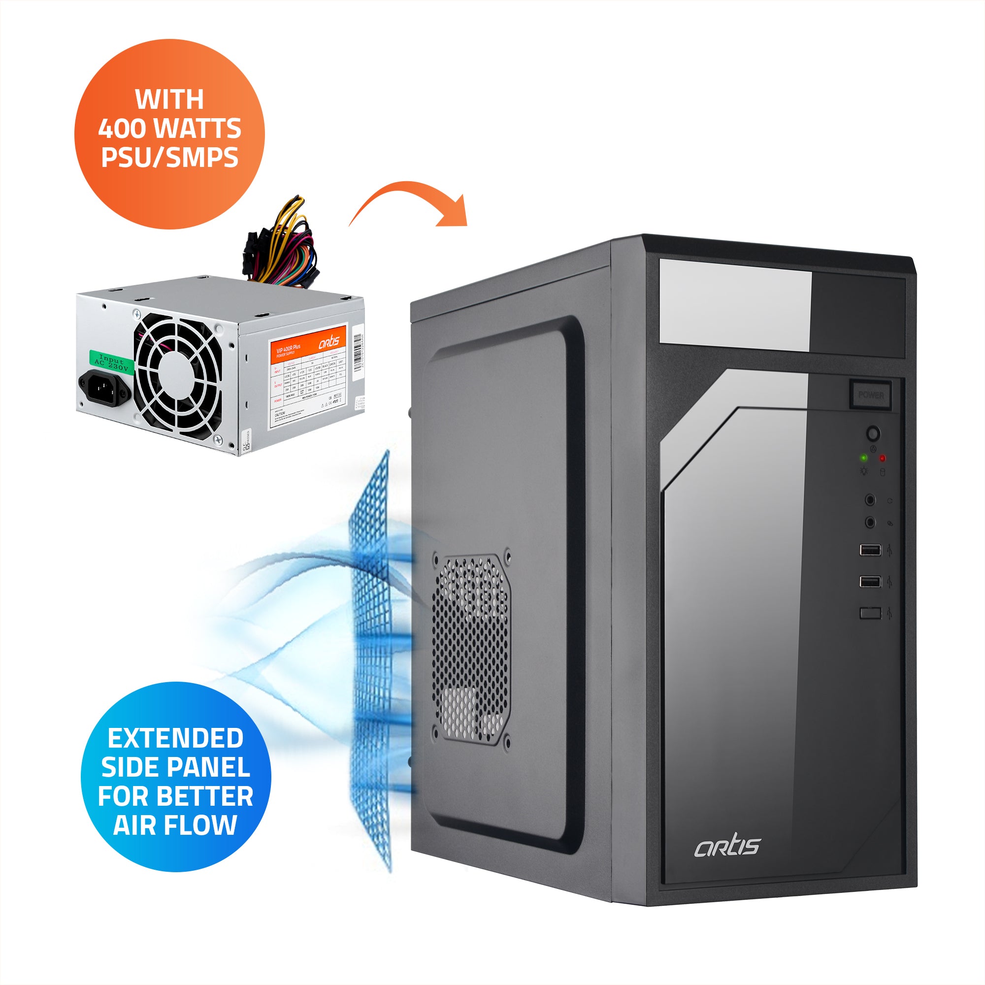 2620 2.0 C Micro ATX PC Cabinet