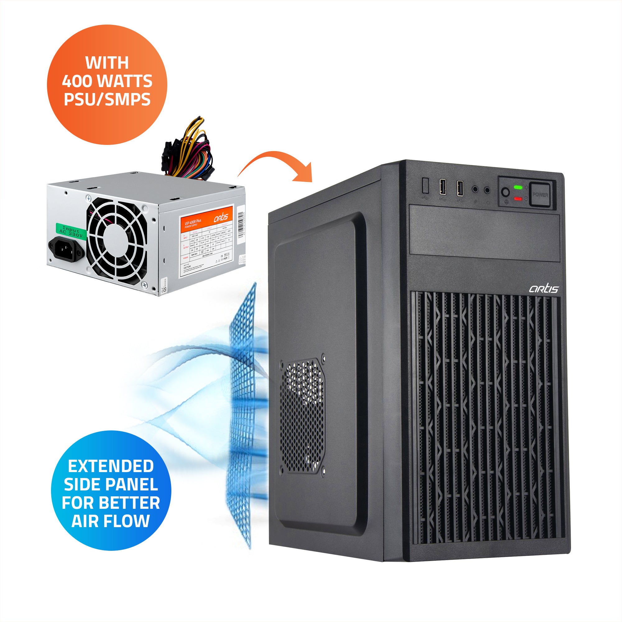 2820 2.0 Micro ATX PC Cabinet