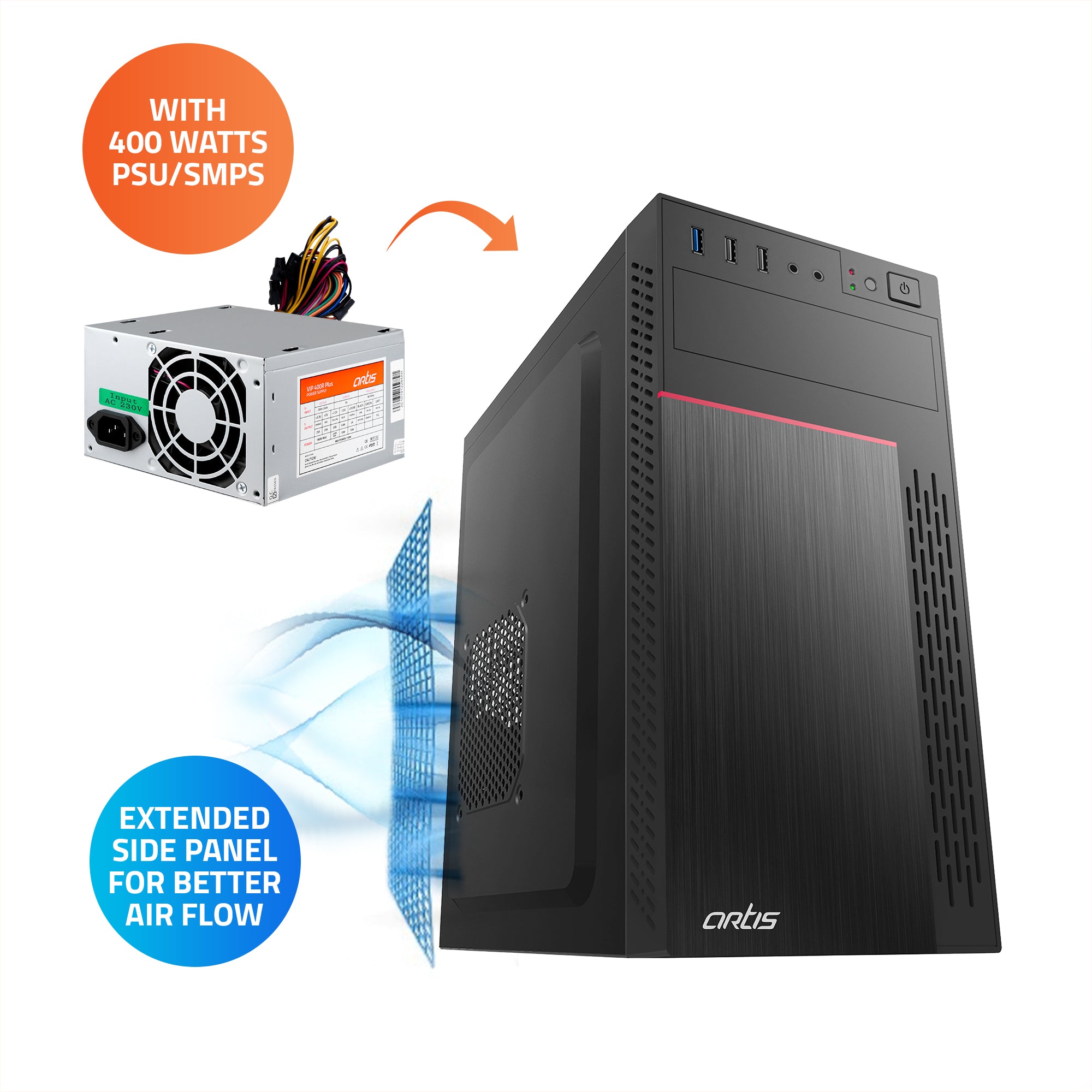 2720 3.0 Micro ATX PC Cabinet