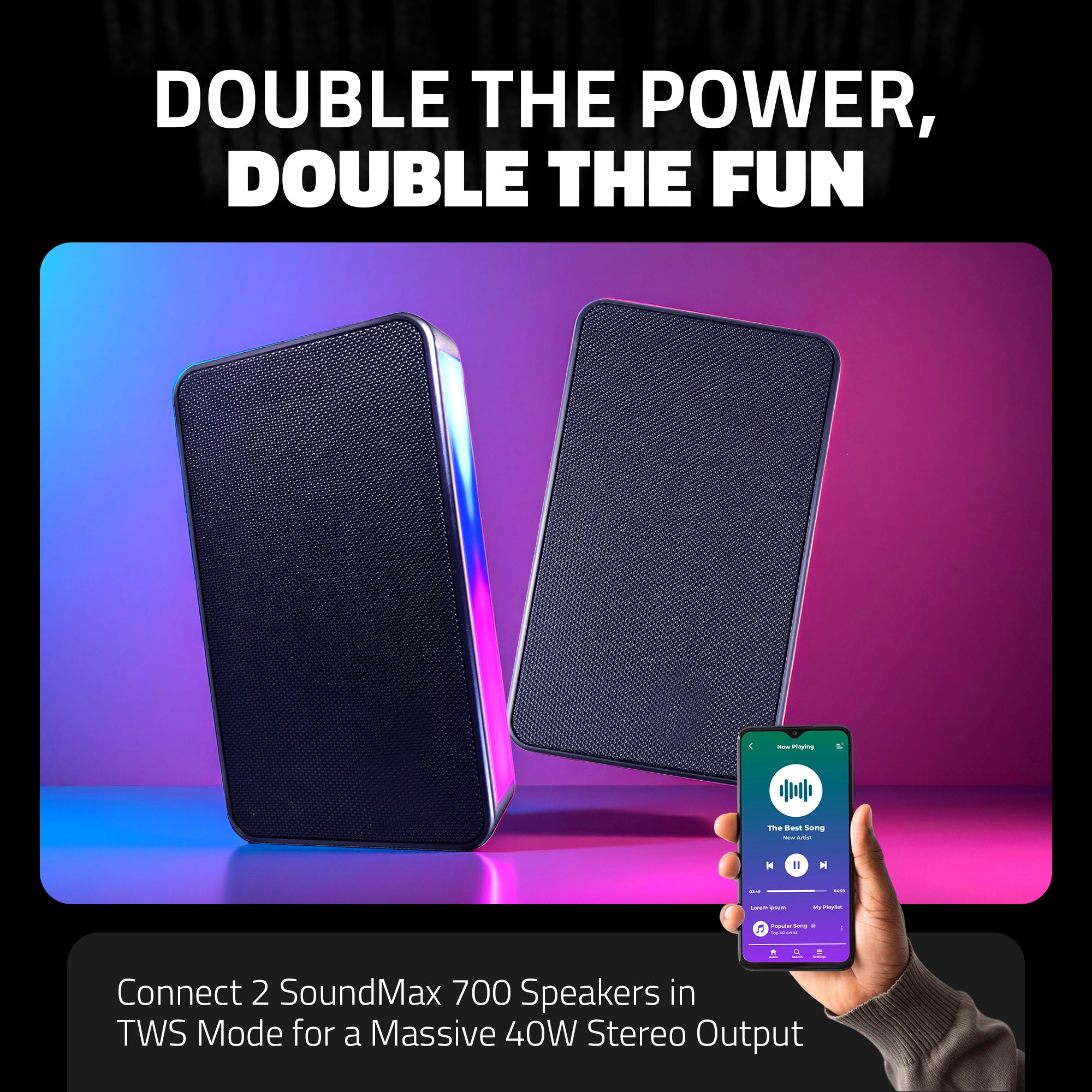SoundMax 700 Bluetooth Speaker ( Black )