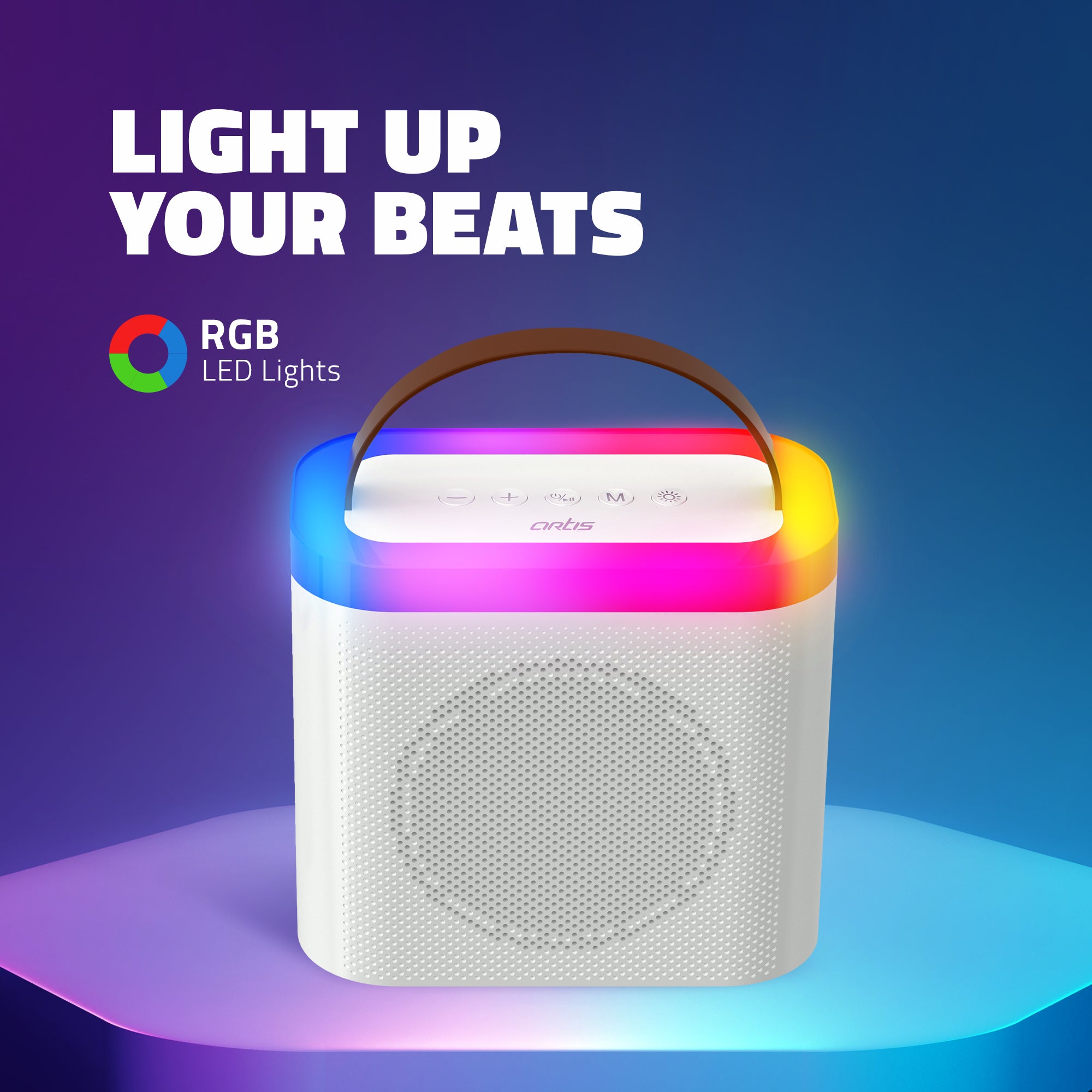 SoundMax 600 24W Bluetooth Speaker (White)