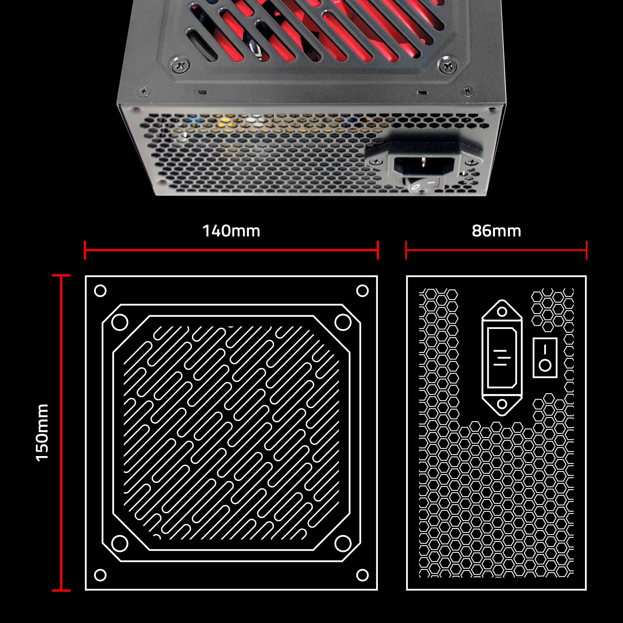 EZ8898D-650 80 Plus Bronze PSU