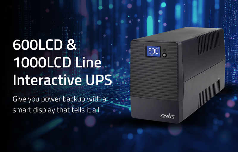 Artis 600VA LCD UPS with BIS Certified