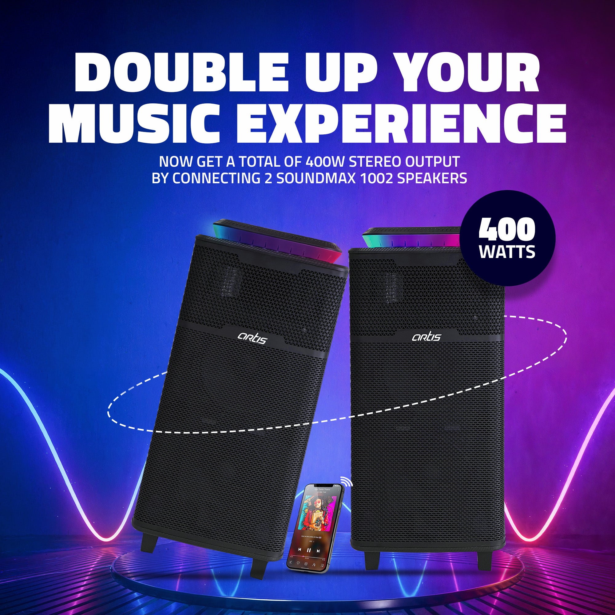 SoundMax 1002 Wireless Bluetooth Party Speaker