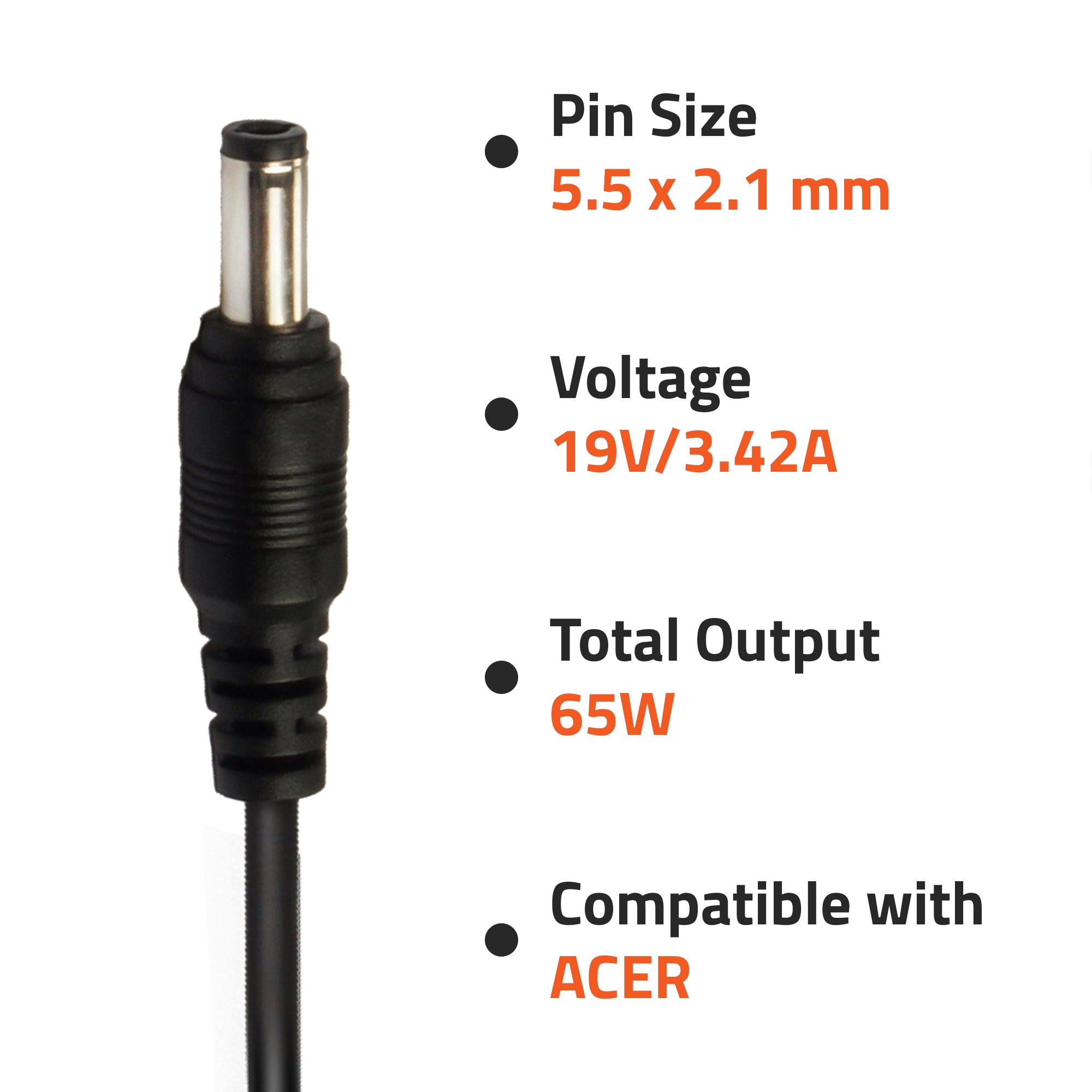AR0503 65W Compatible Laptop Adapter
