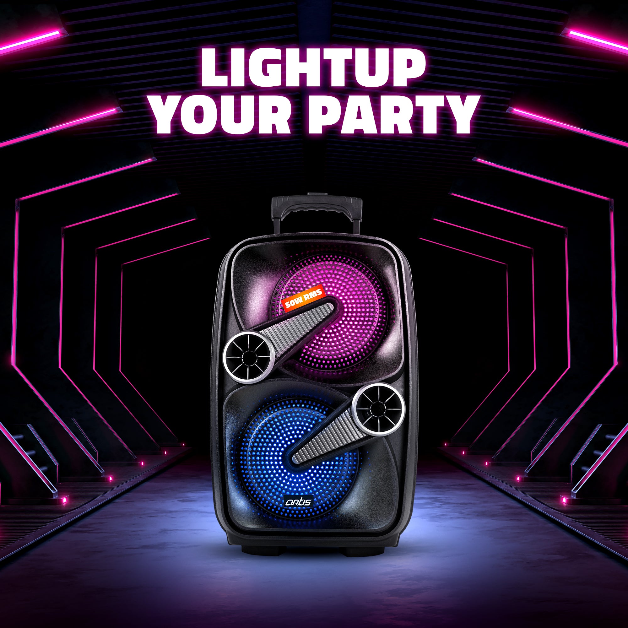 BT909 50W Wireless Bluetooth Party Speaker
