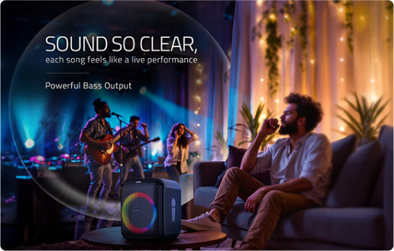 BT909 50W Wireless Bluetooth Party Speaker
