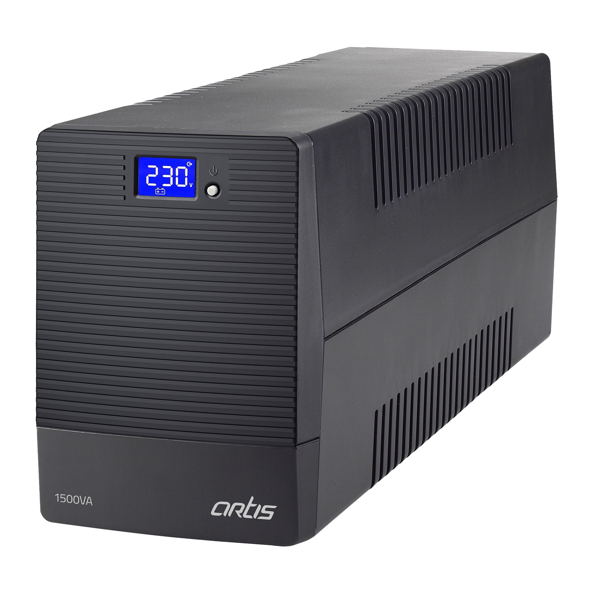 Artis Powersafe 1500VA/900W LCD Line Interactive UPS for Personal Computers, Desktop PCs, Laptops, Routers, Networking Devices and Gaming Consoles