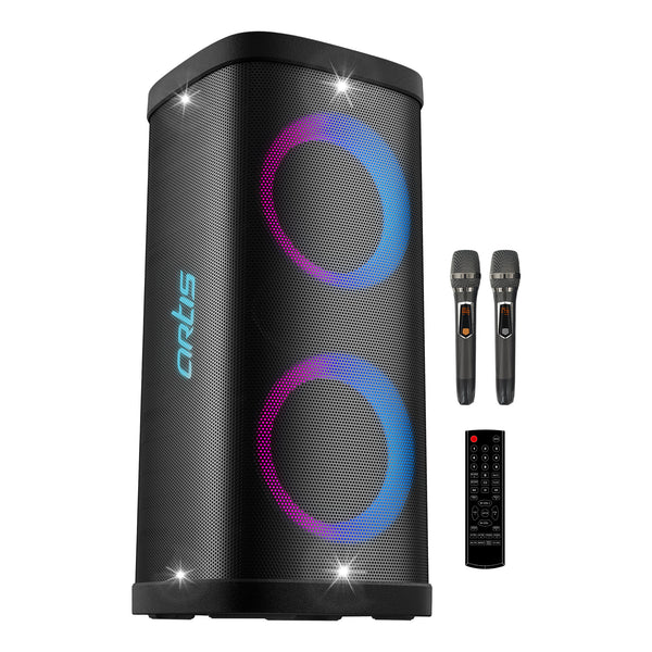 Buy Online Artis BT808 80W Bluetooth Party Speaker with Mic