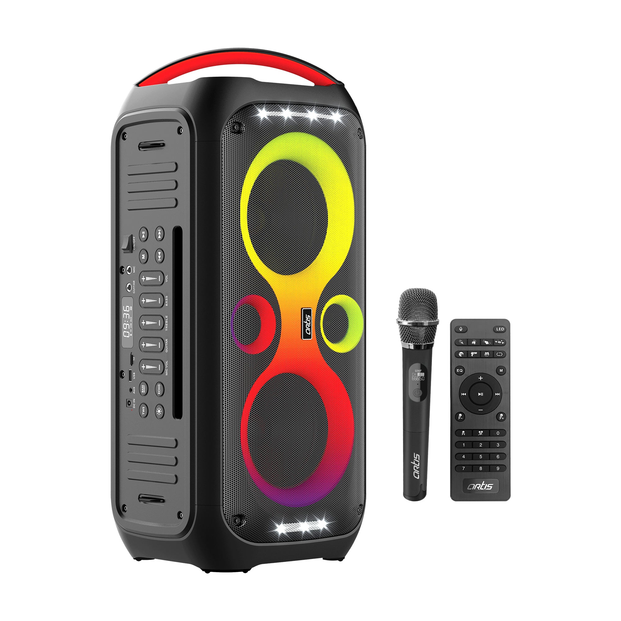 Speaker With Guitar Input XTREME 350W Portable Speaker System USB