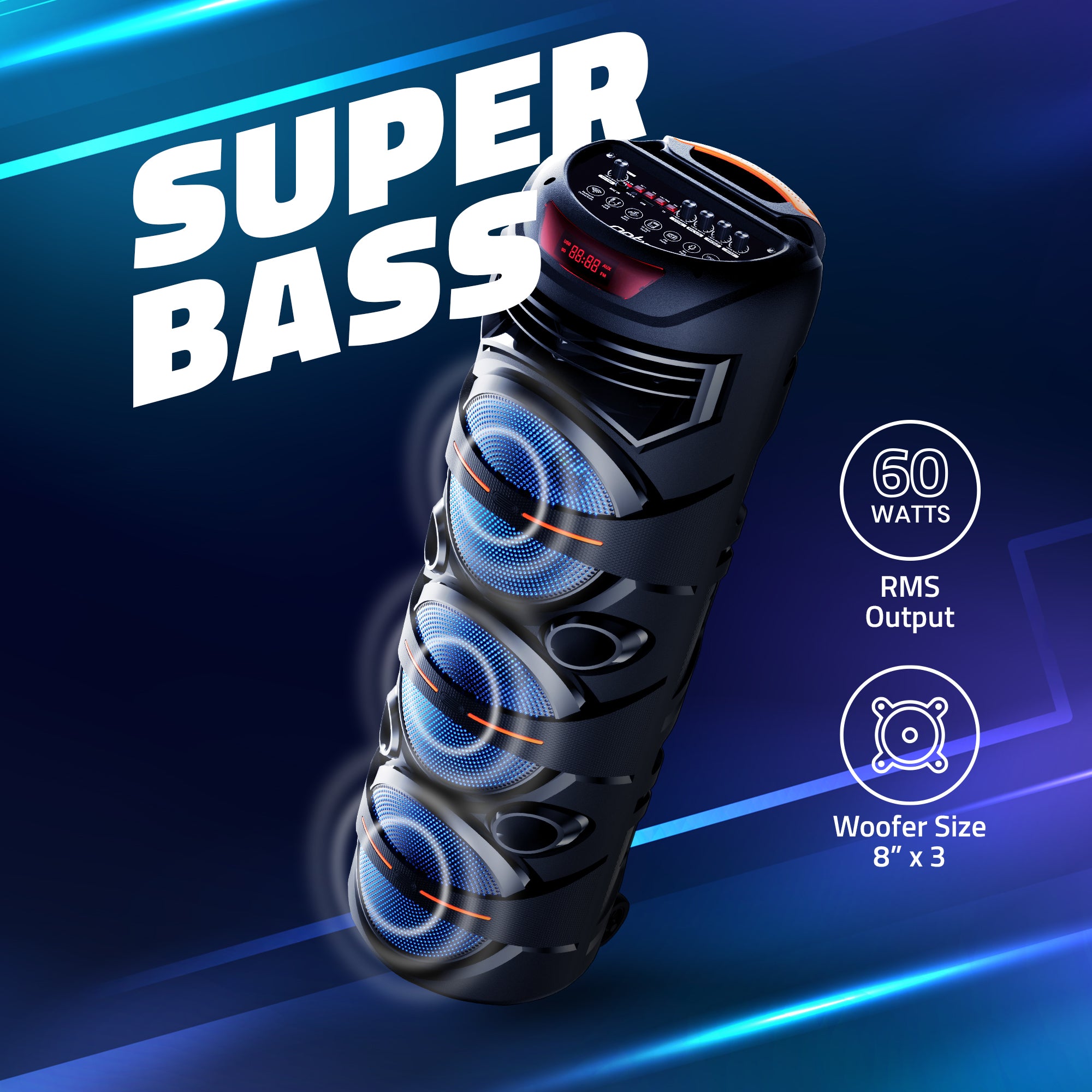 MS306 60W Wireless Bluetooth Party Speaker