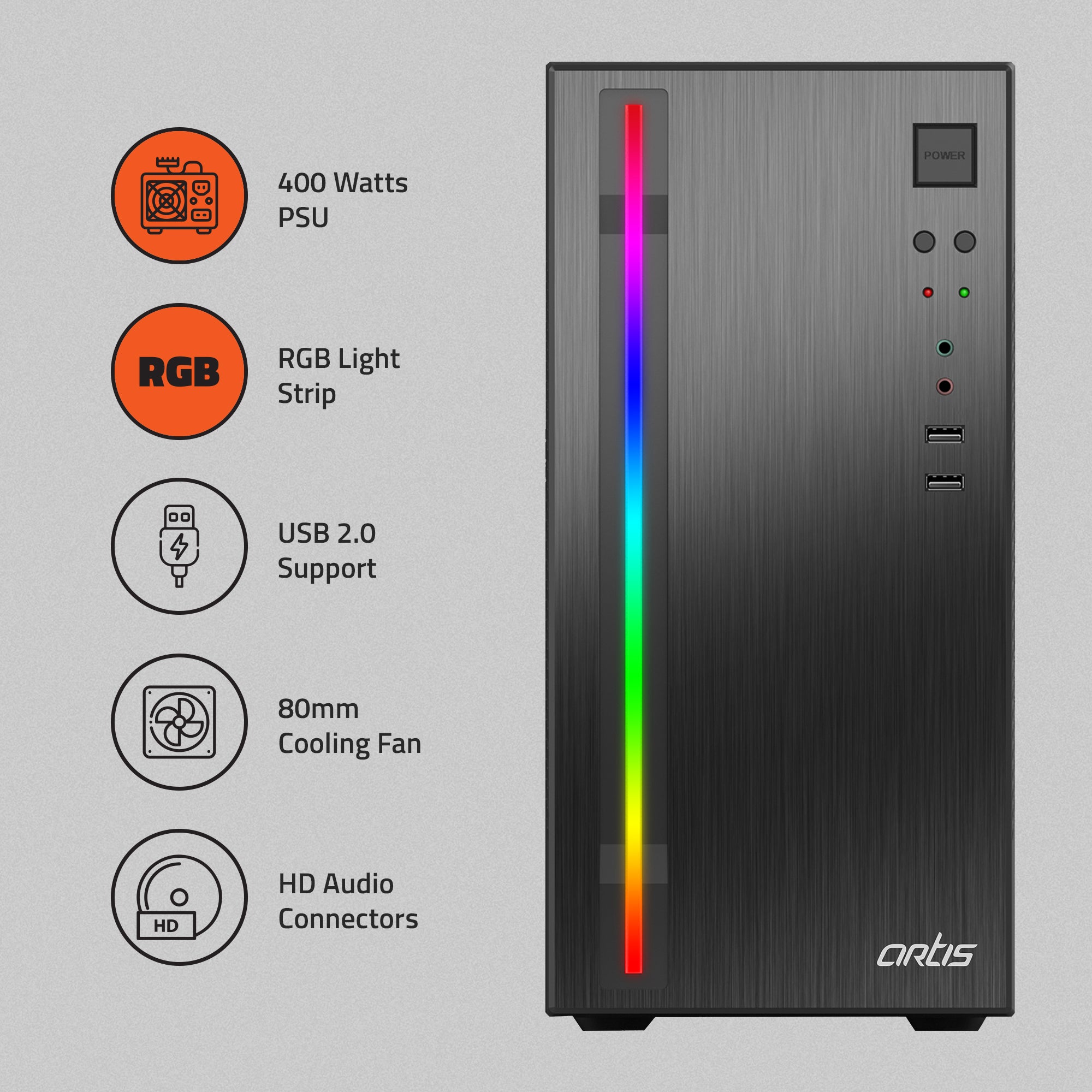 2520 2.0 C Micro ATX PC Cabinet