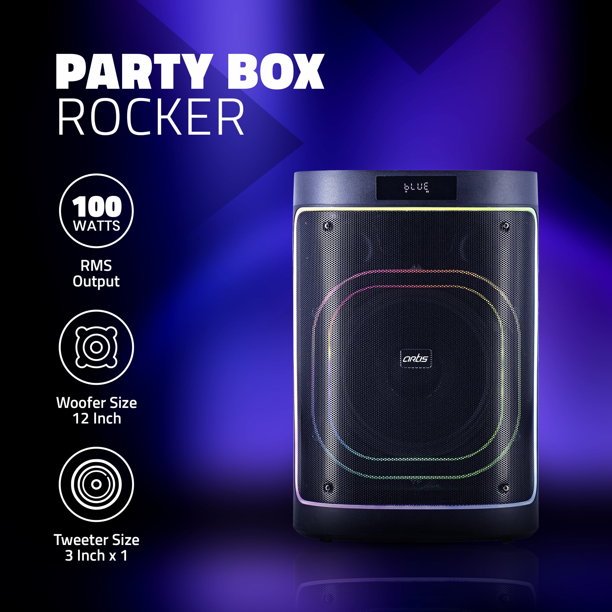 SoundMax 3000 100 W Bluetooth Party Speaker
