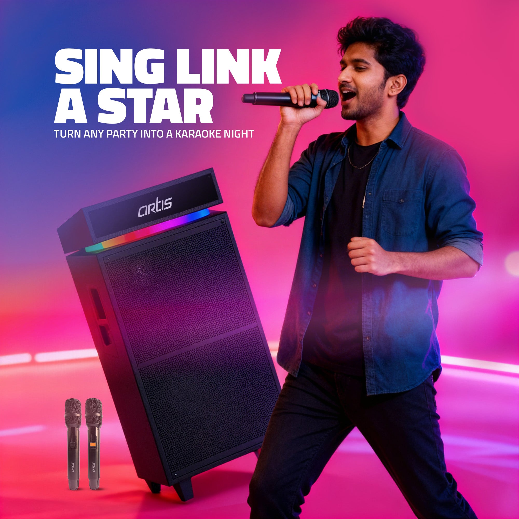 SoundMax 1501 Wireless Bluetooth Party Speaker