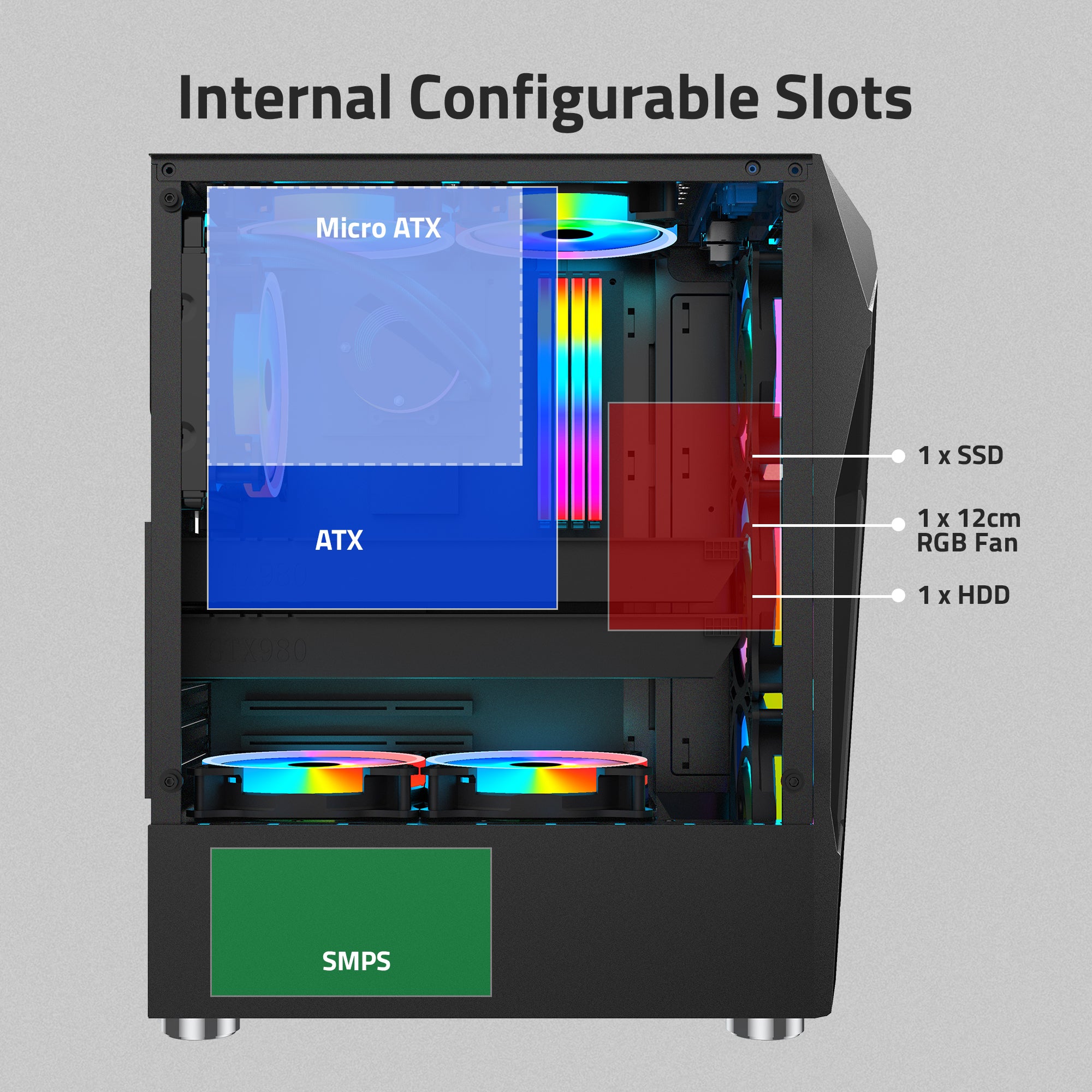 G8325 Computer Gaming Cabinet