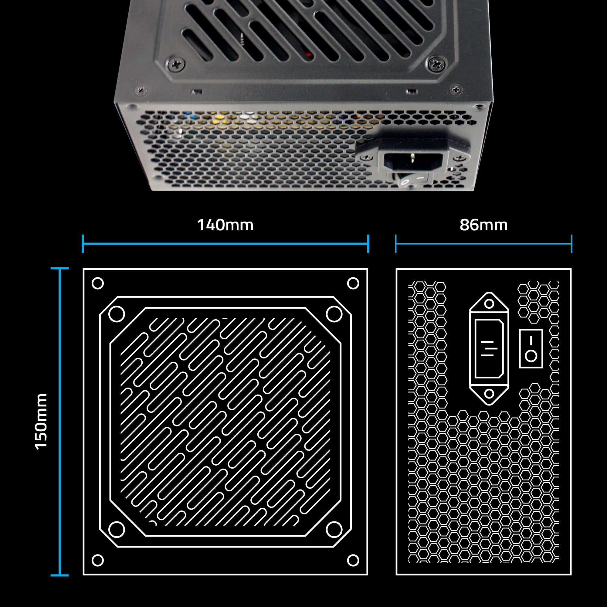 Artis EZ8898B-450 80 Plus Bronze Power Supply