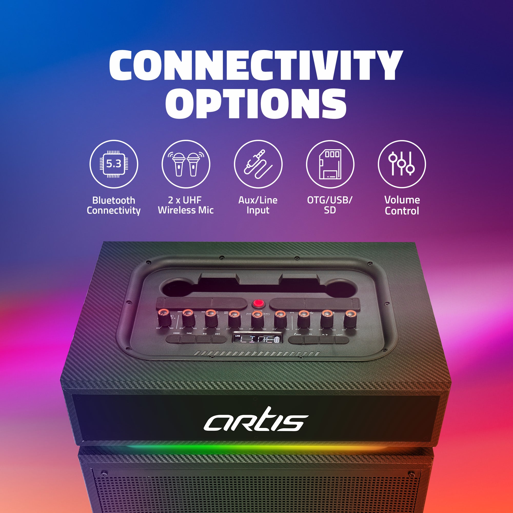 SoundMax 1501 Wireless Bluetooth Party Speaker