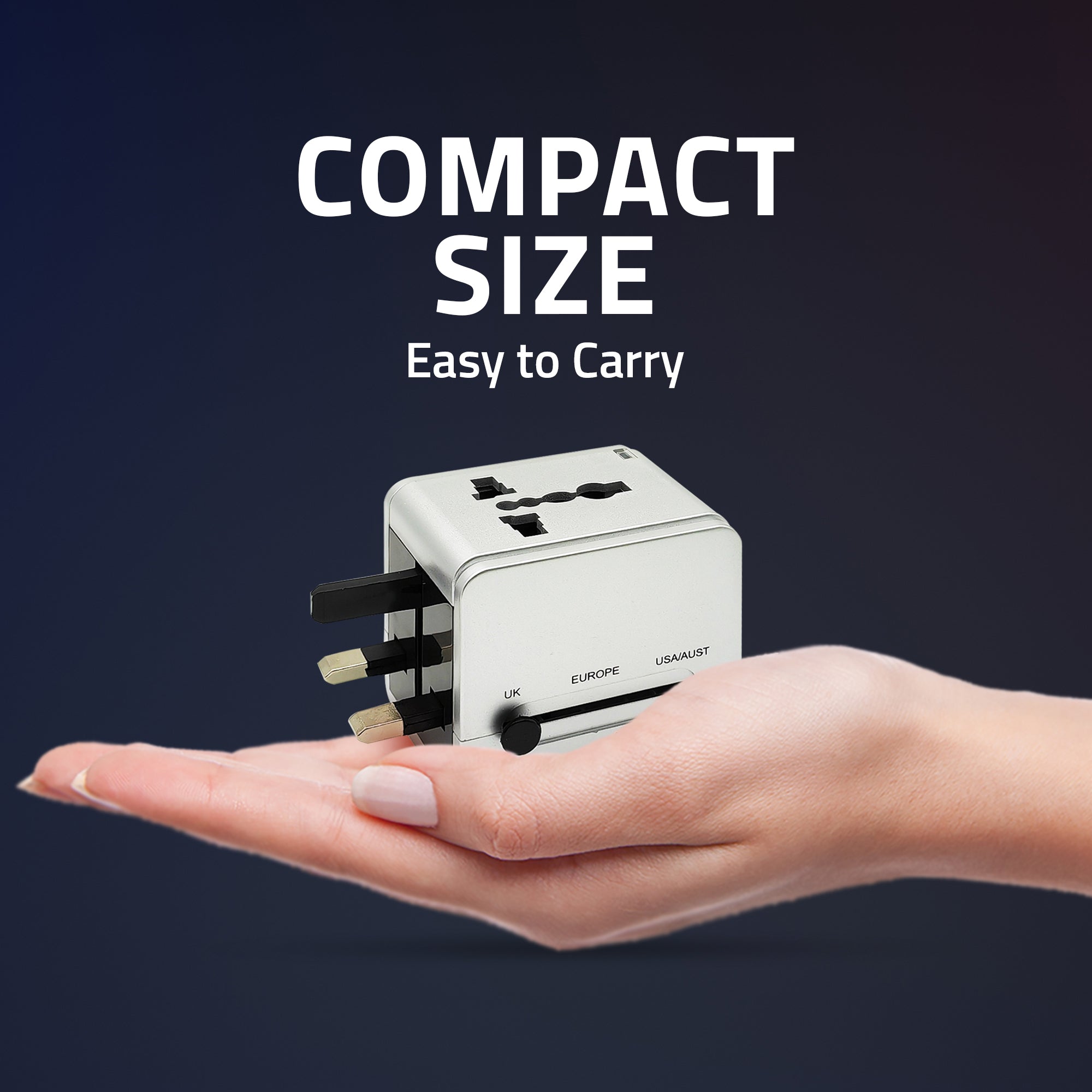 UV200 USB Universal Travel Adapter (Silver)