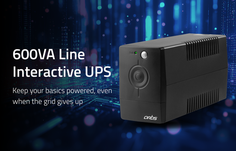 Artis UPS | 600VA Line Interactive UPS with BIS Certified