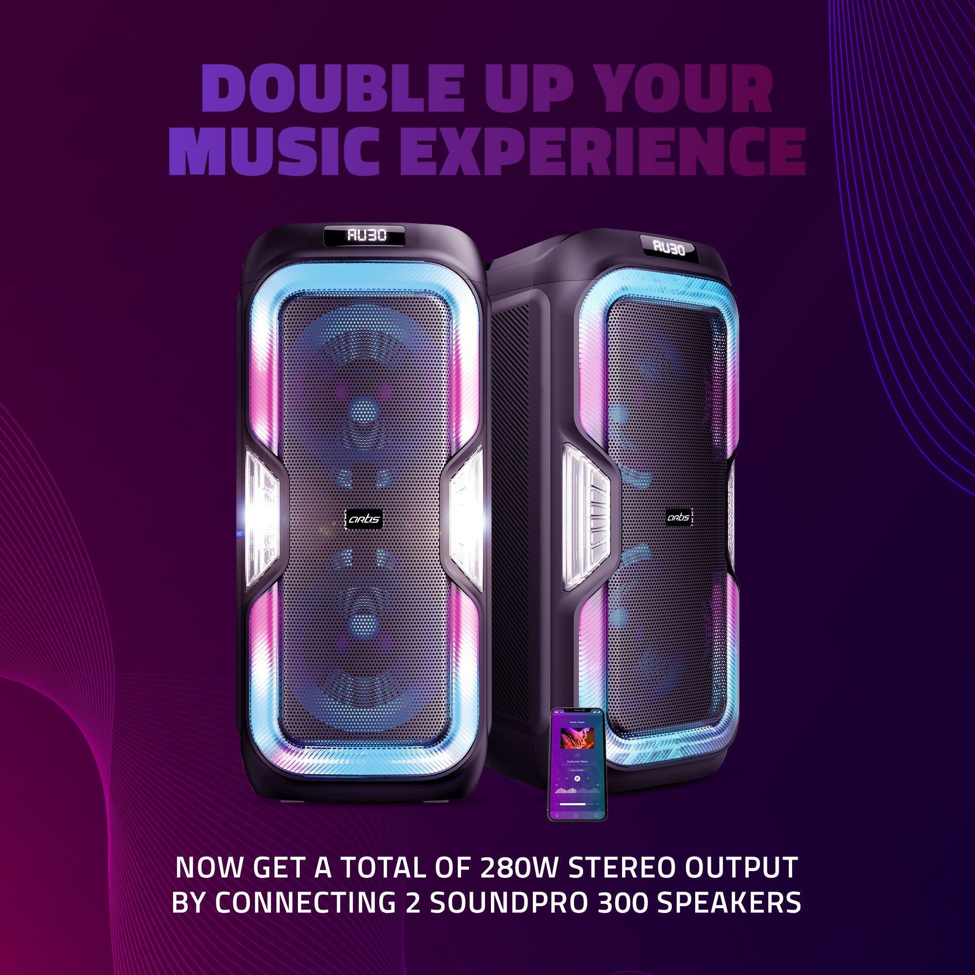 SoundPro 300 Wireless Bluetooth Party Speaker