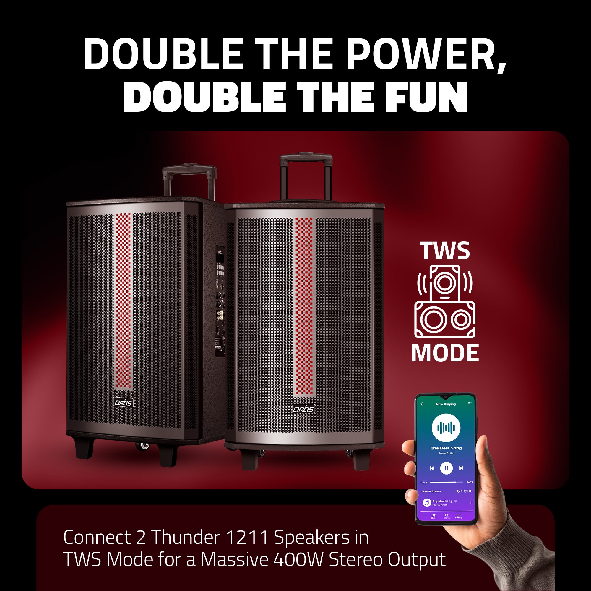 Thunder 1211 Wireless Bluetooth Trolly Speaker