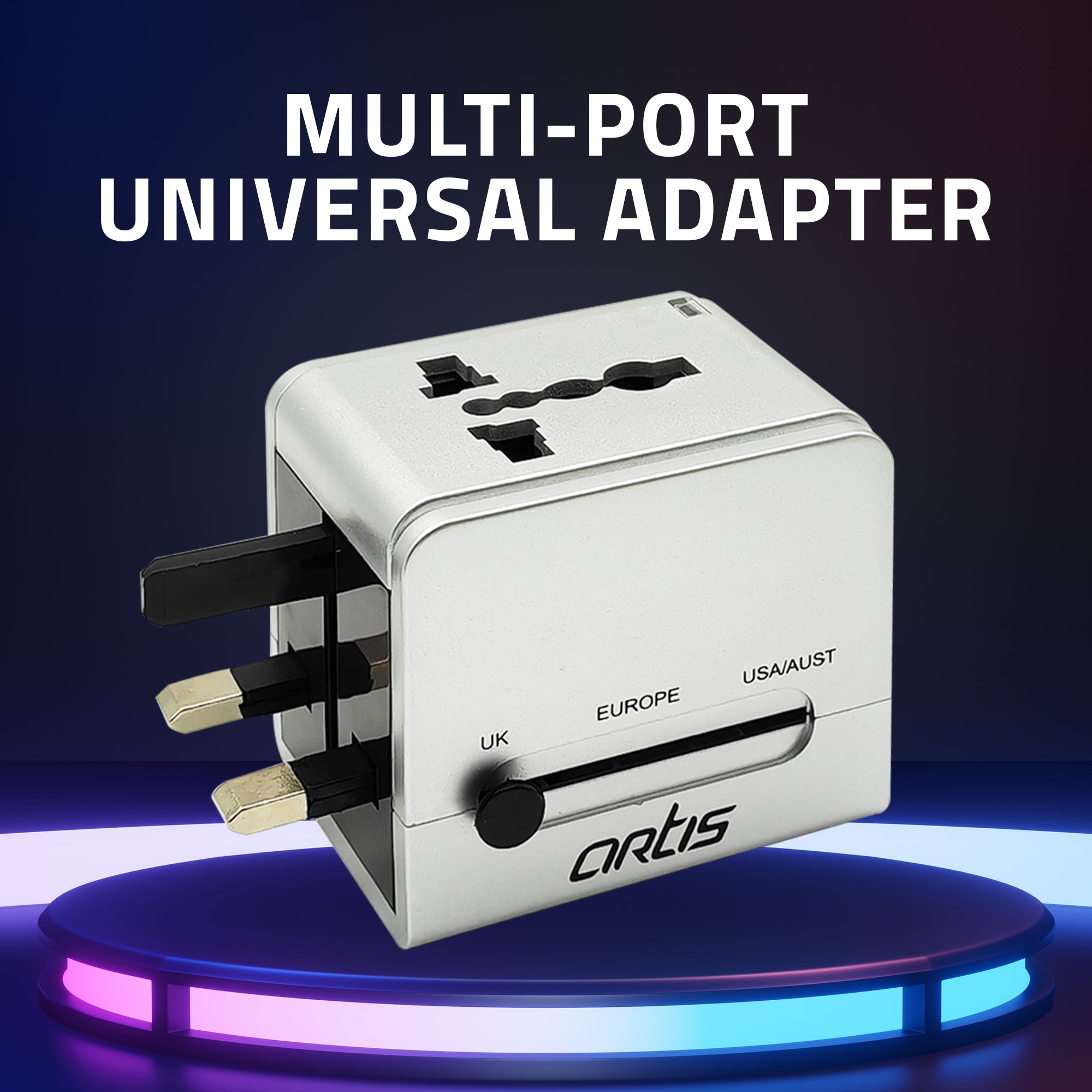 UV200 USB Universal Travel Adapter (Silver)