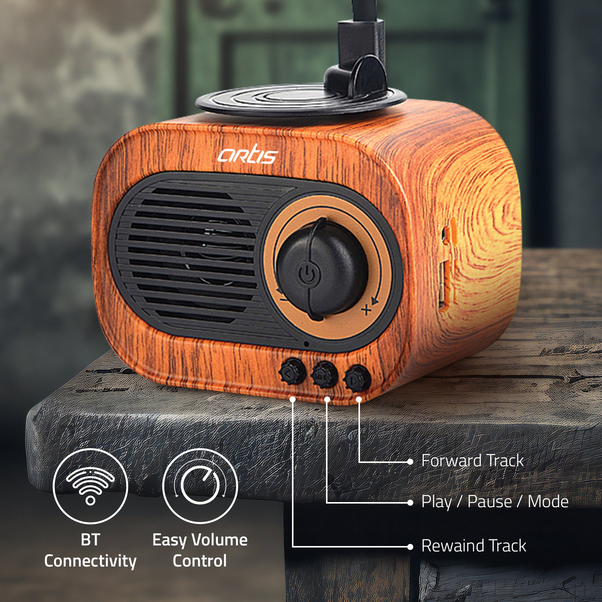 BT12 Classic Retro Bluetooth  Speaker