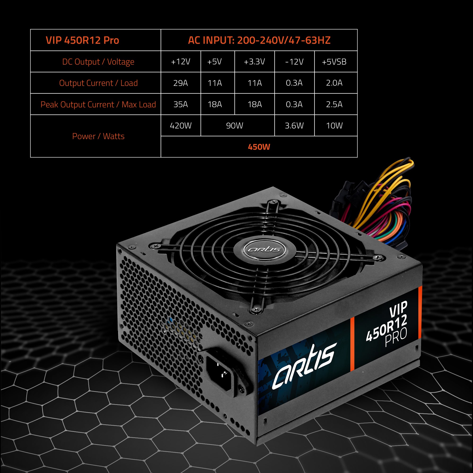 VIP 450R12 Pro Computer Power Supply
