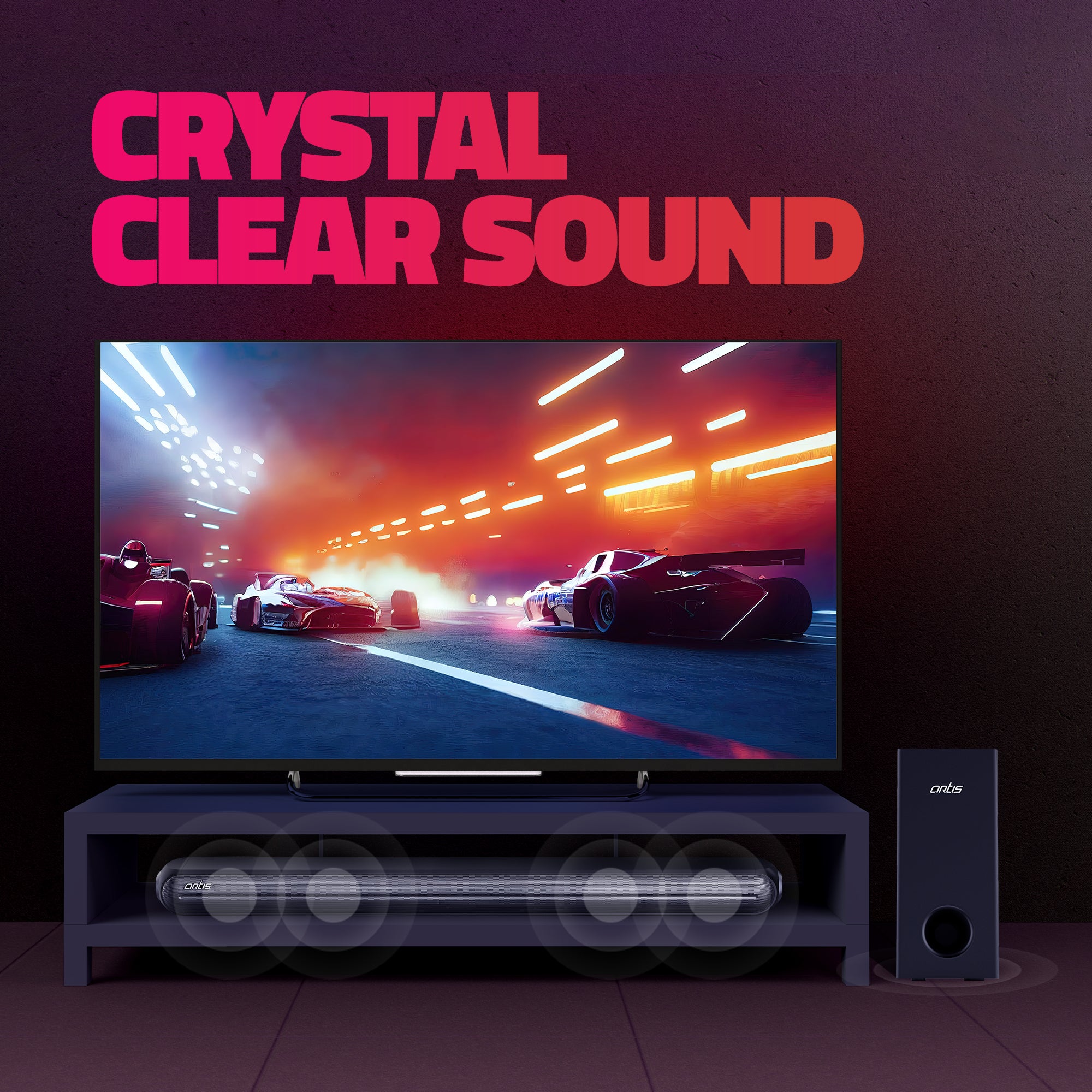SoundHub 310 2.1 CH 200 Watts Wireless Bluetooth Soundbar with Wired Subwoofer & Multiple Input Modes: Bluetooth/HDMI (ARC) / AUX in/OPTICAL