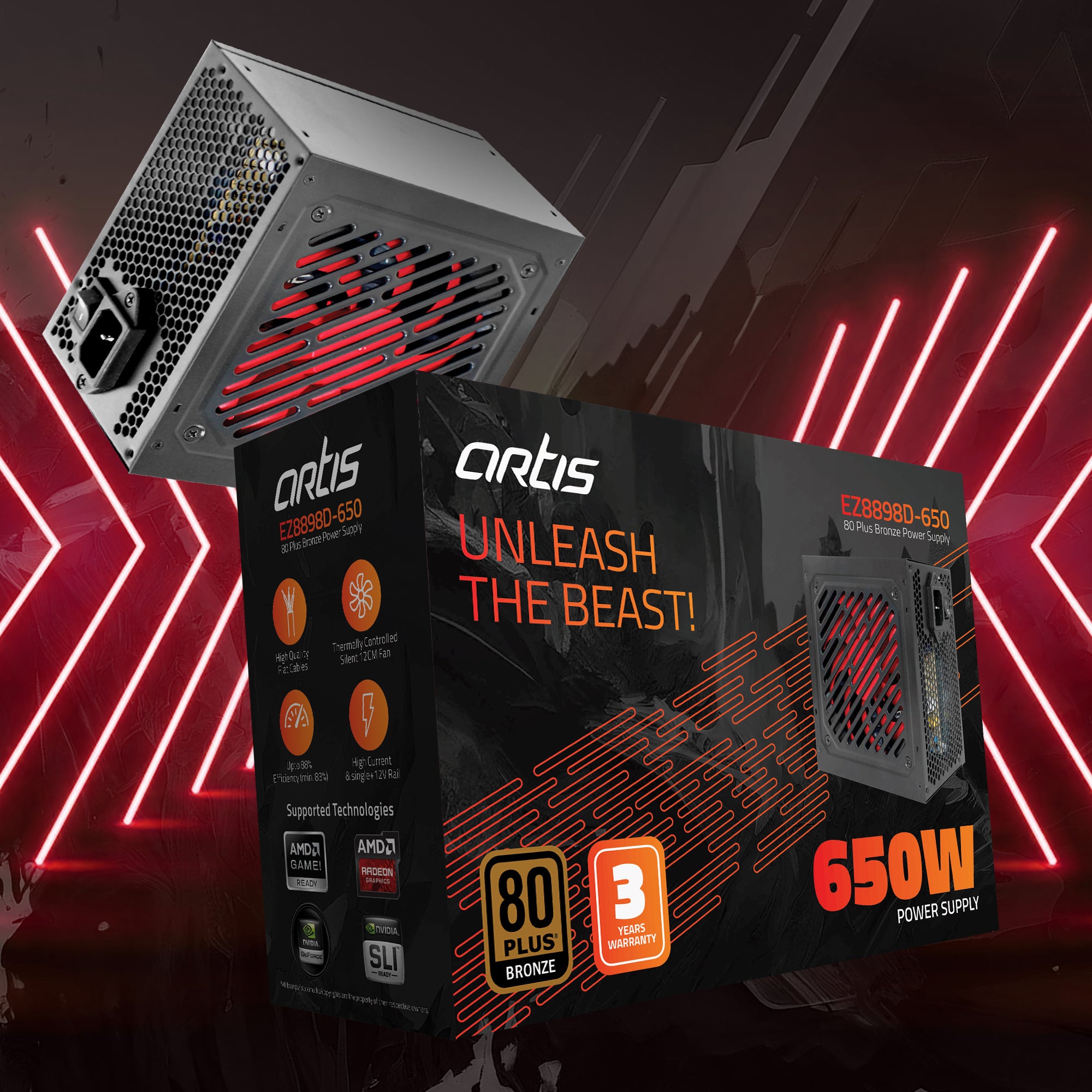 EZ8898D-650 80 Plus Bronze PSU
