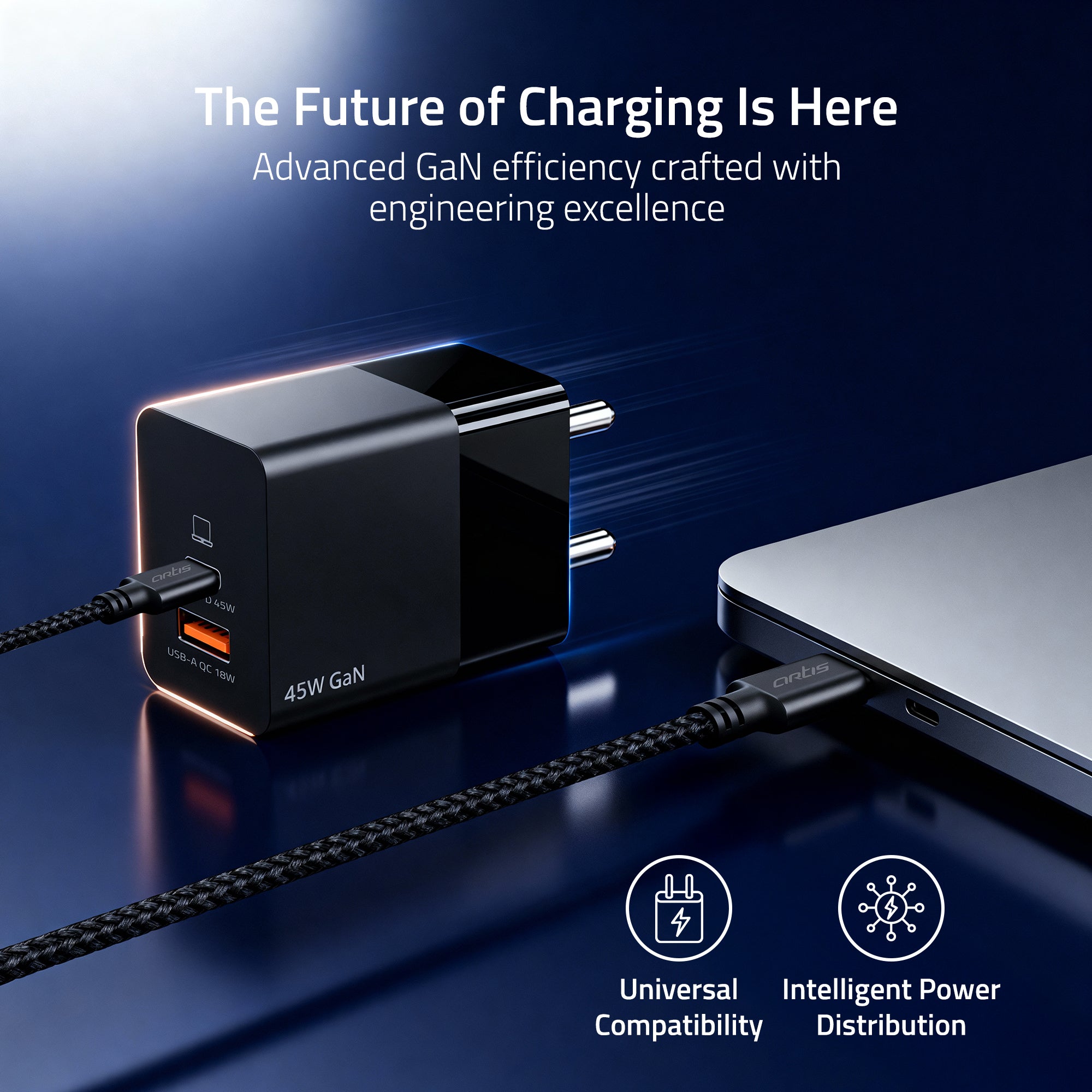 45 Watt GaN Laptop Adapter