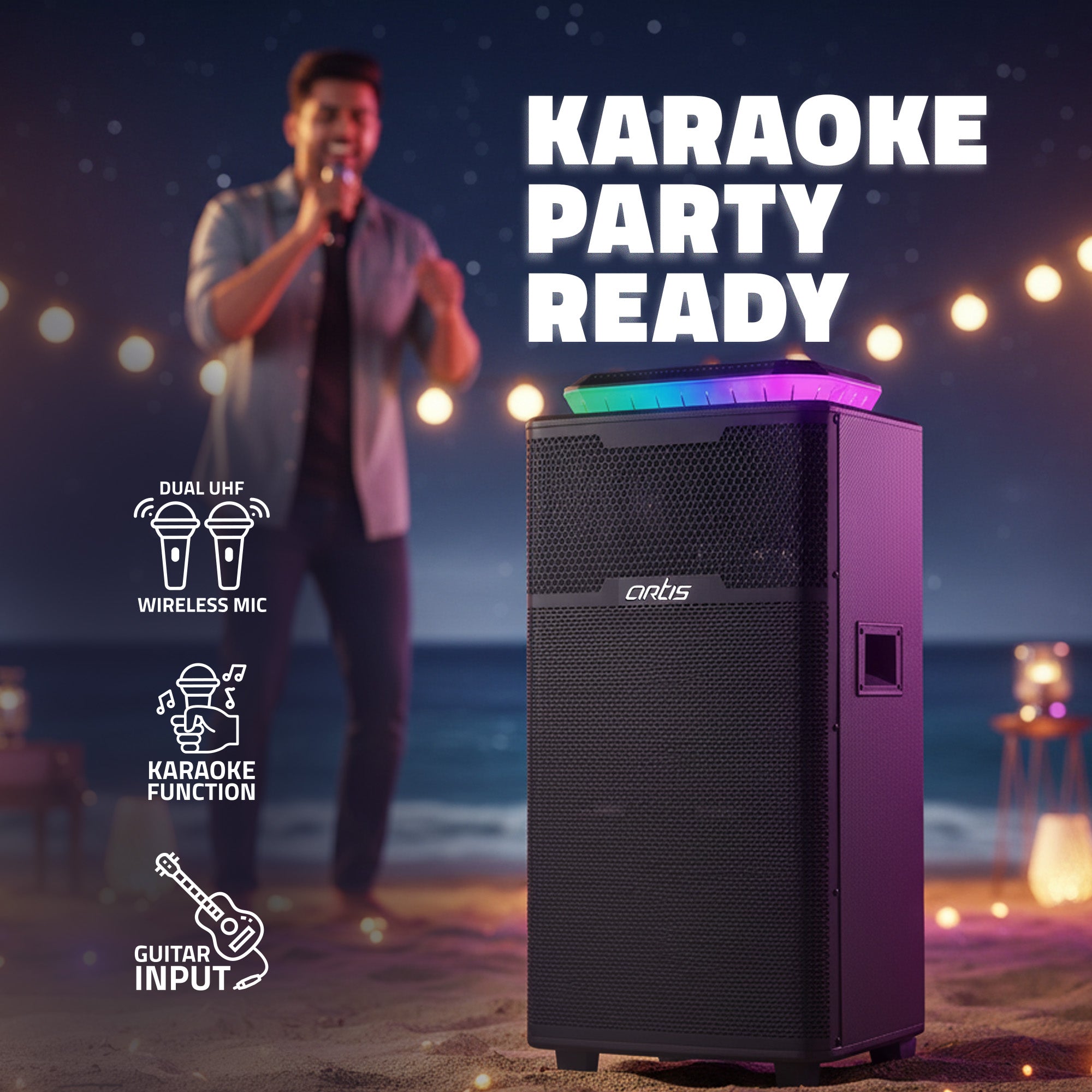 SoundMax 1002 Wireless Bluetooth Party Speaker