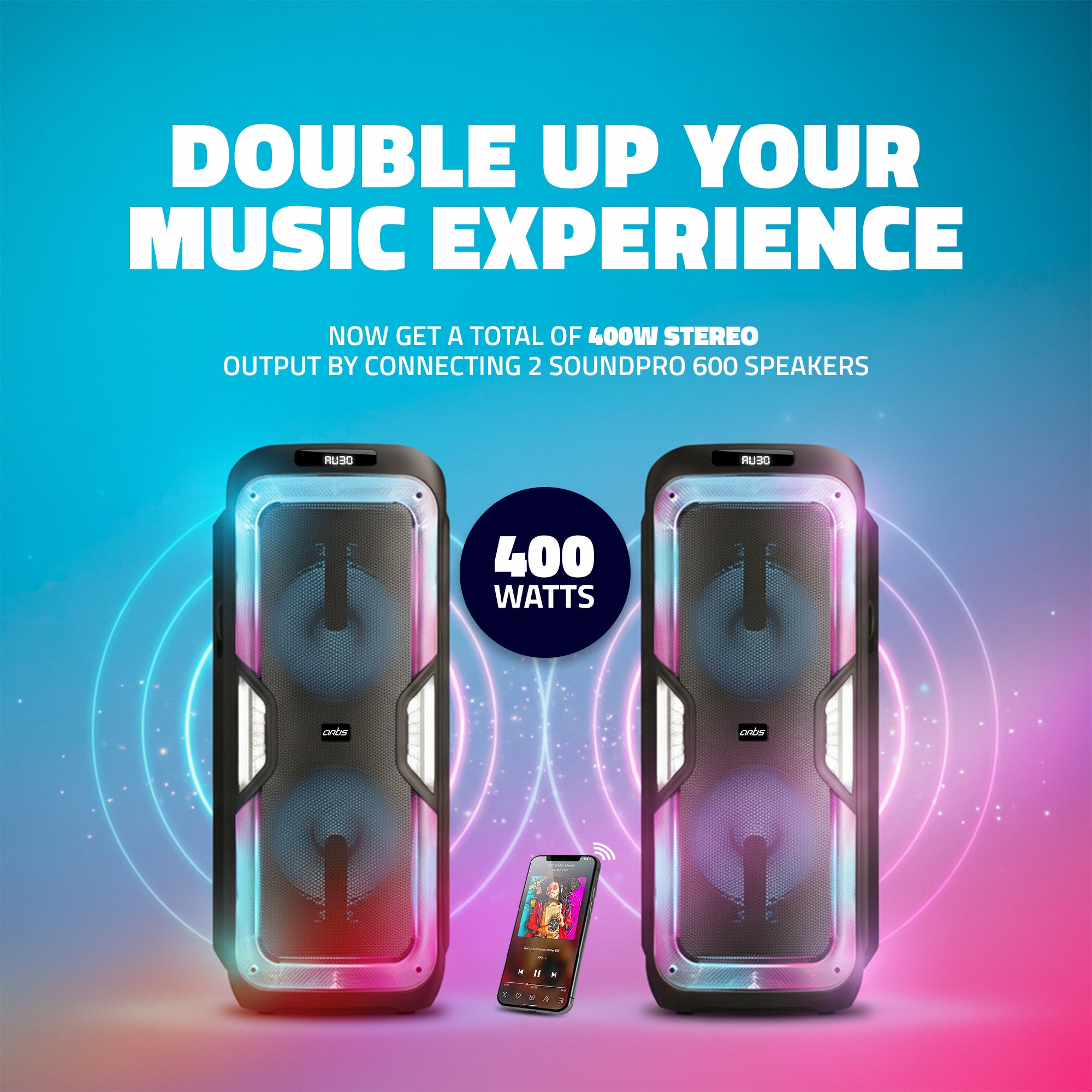 SoundPro 600 Wireless Bluetooth Party Speaker