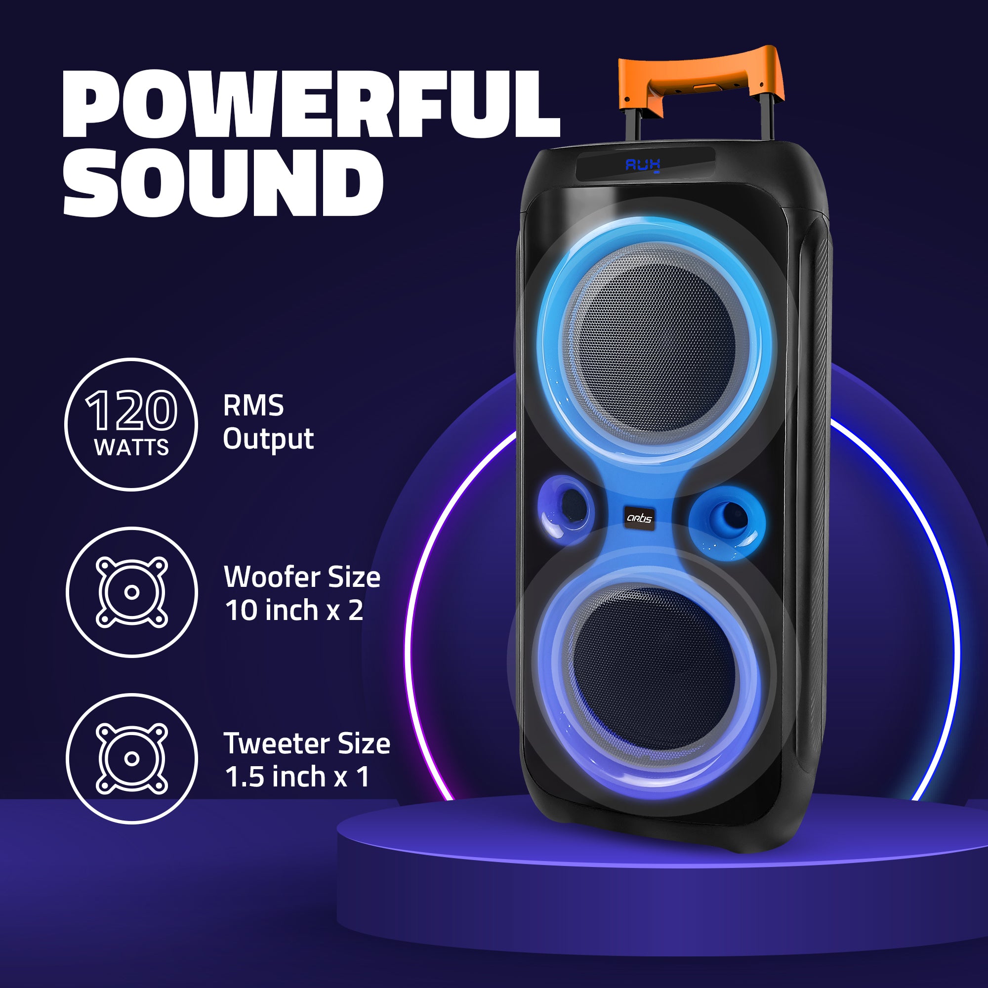 BT916 120W Wireless Bluetooth Party Speaker 