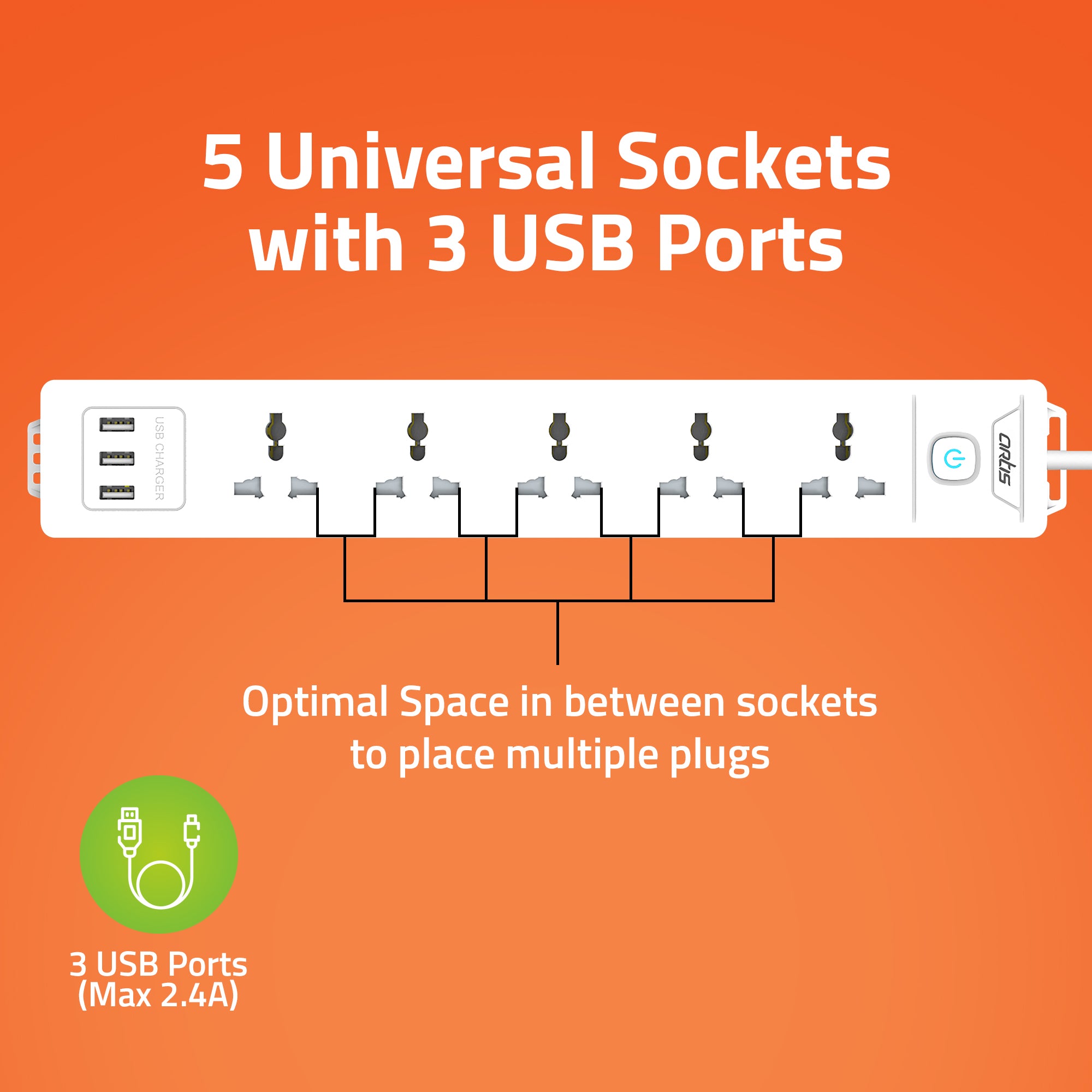 AR-5SS -USB Surge Protector