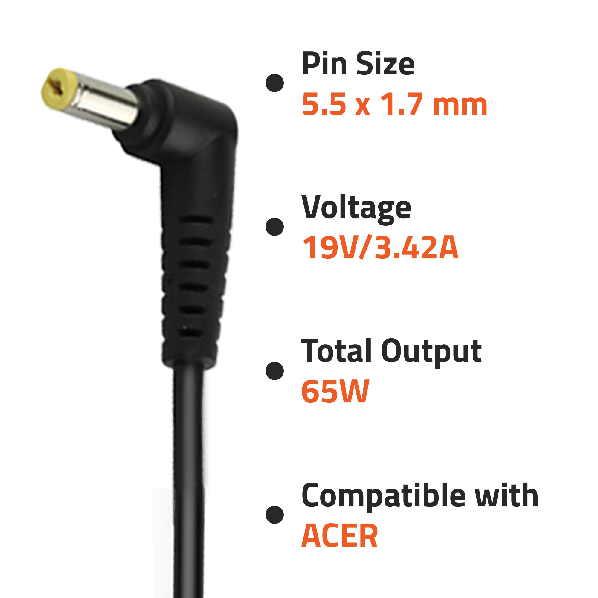 AR0507 65W Compatible Laptop Adapter