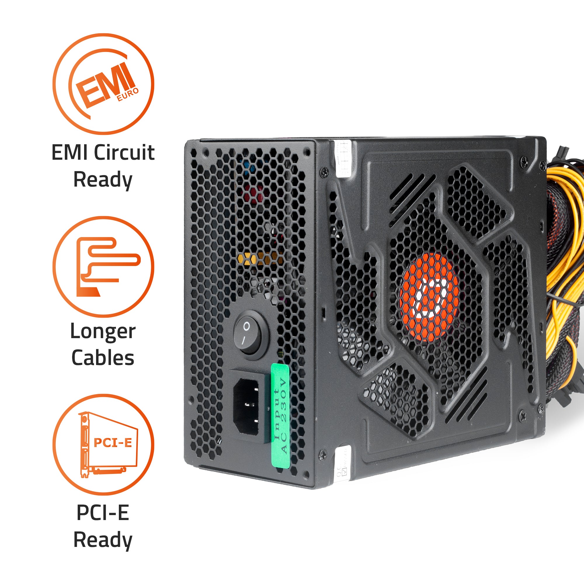 600 Watt Artis Super Silent High Performance Power Supply Unit
